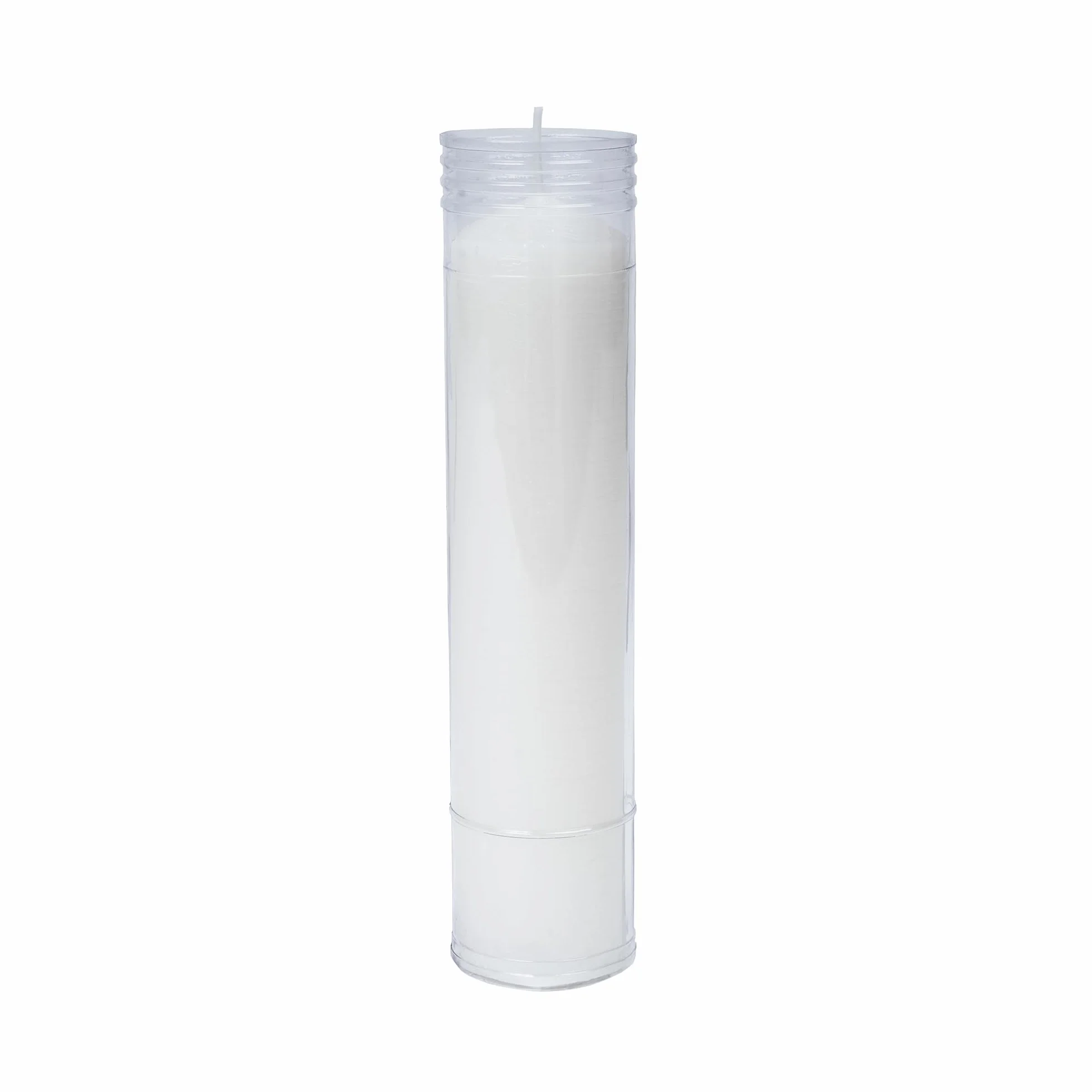 Caja 24 Velones Liturgicos Blancos Grandes 26x6cm Cera de Parafina Duración 8 Dias (24 Grande Alto)
