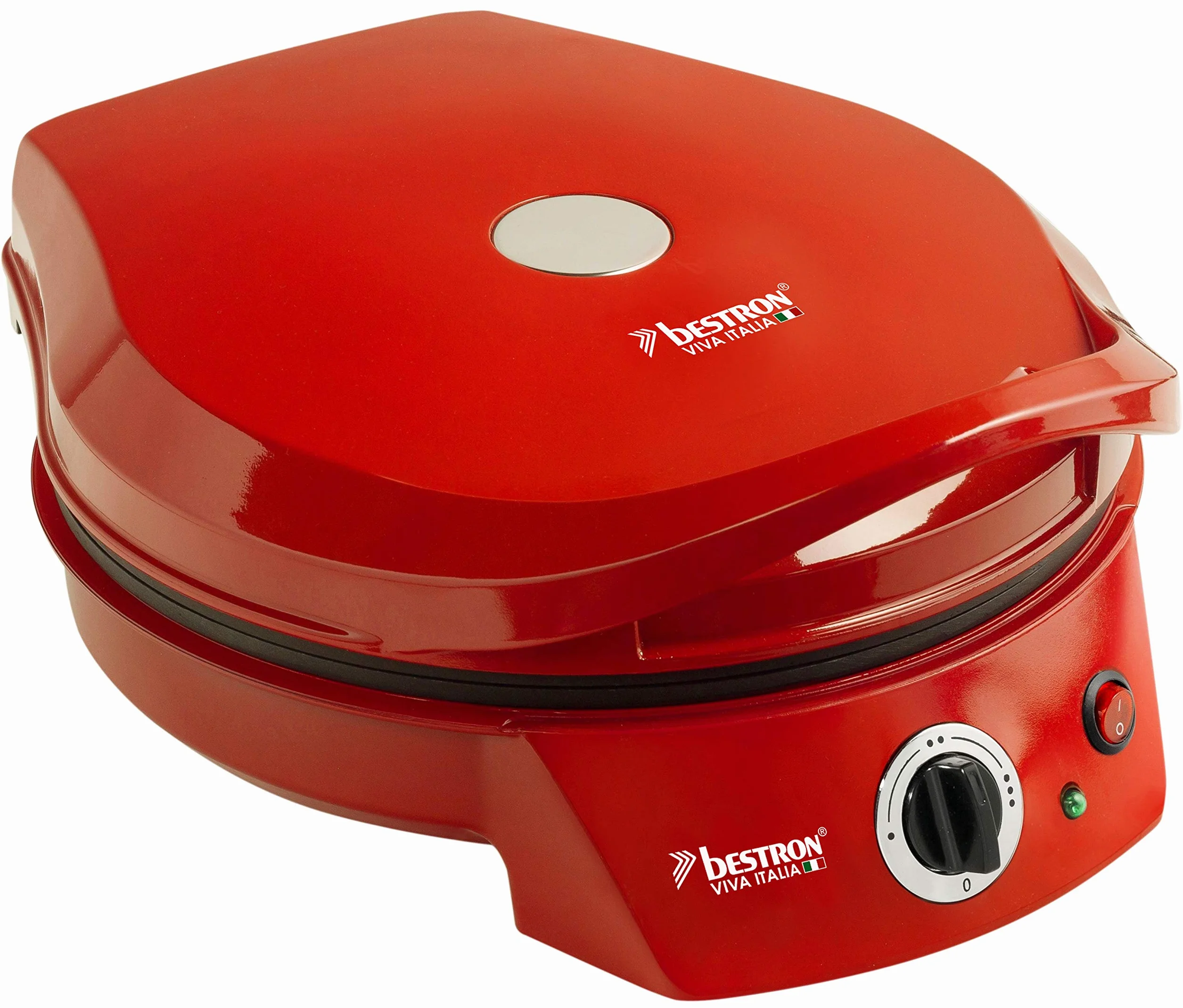 Bestron Horno Grill Eléctrico para Pizza Viva Italia 230°C 1800 W Rojo