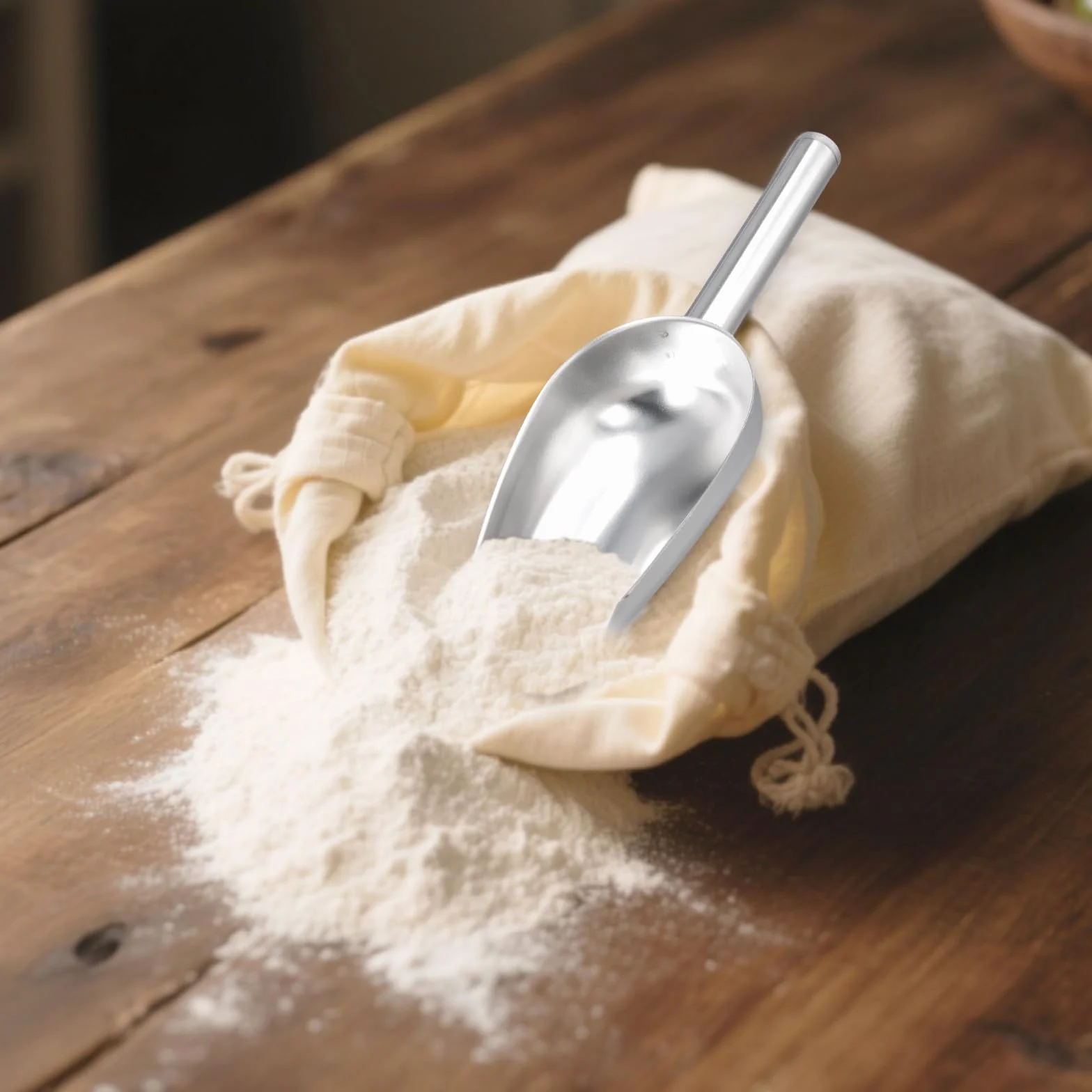 Palas para Hielo de Acero Inoxidable 19 cm - Multiusos para Cocina y Bar