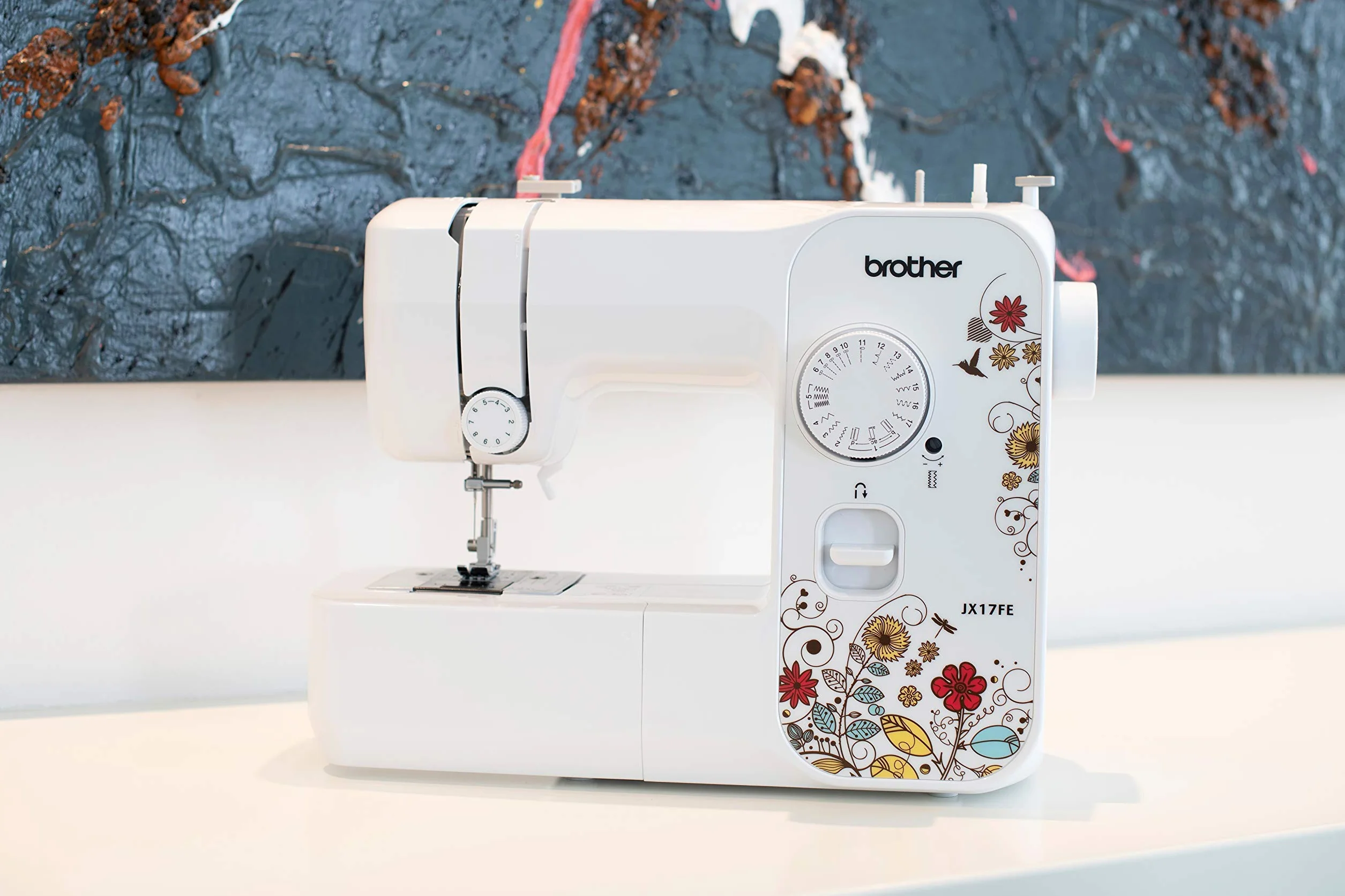 Brother JX17FE (Fantasy Edition) - Máquina de Coser, 17 Puntadas de Costura, Eléctrica, Portátil, Fácil de Usar y Práctica