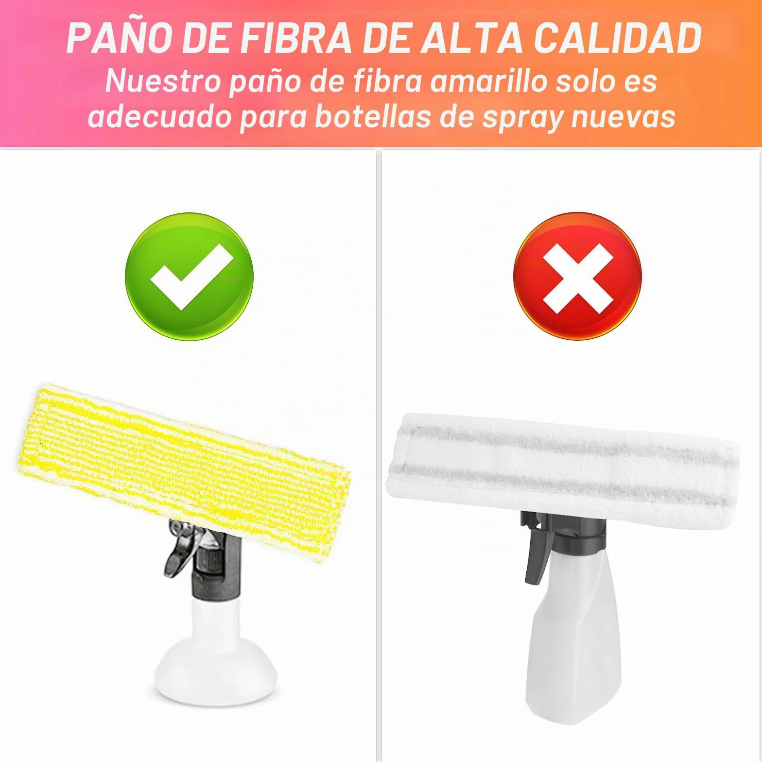 6 Pcs Almohadillas de Limpieza Compatibles con Kärcher Cabezales para Limpiacristales Kärcher, Almohadillas de Microfibra para Karcher WV2 WV5 WV6 Plus Premium Aspiradora de Ventanas