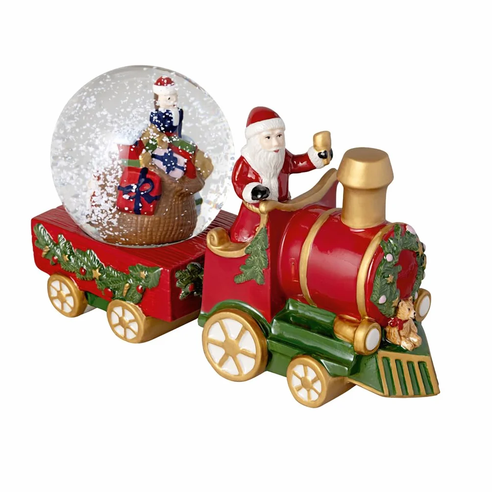 Villeroy & Boch Christmas Toys Bola de Nieve Grande Tren 22x8,5x12,5 cm Porcelana Vidrio Multicolor