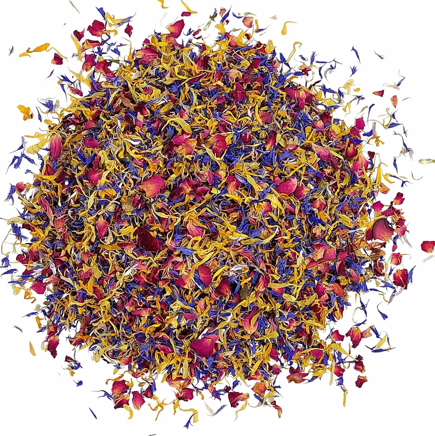 Mezcla De Flores De Primavera Rosa Comestible Aciano Caléndula Grado Culinario 10g