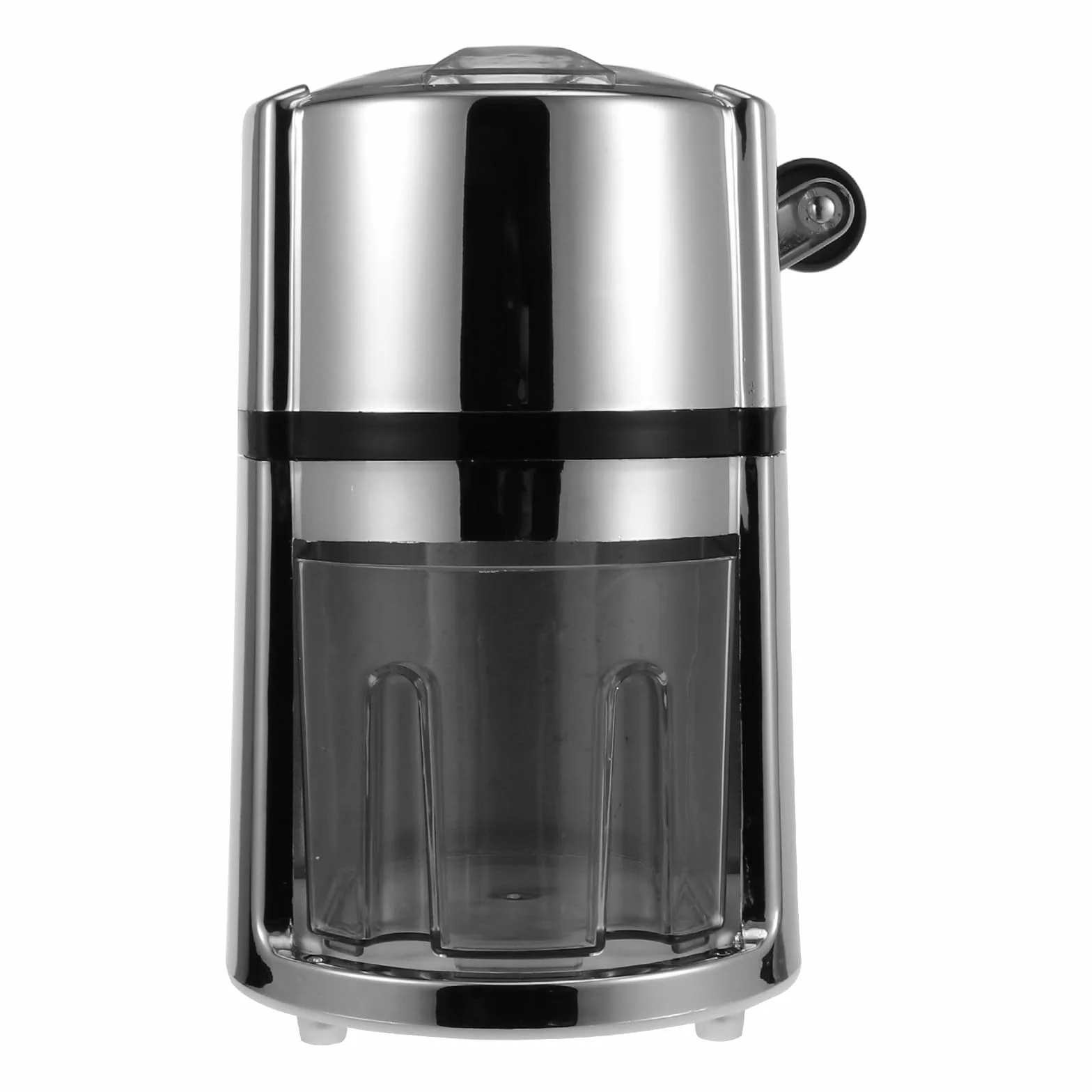 Levemolo Trituradora de Hielo Manual Portátil para Cocina y Bar, sin Electricidad, Manivela, Acero Inoxidable y Abs para Preparar Bebidas y Cócteles