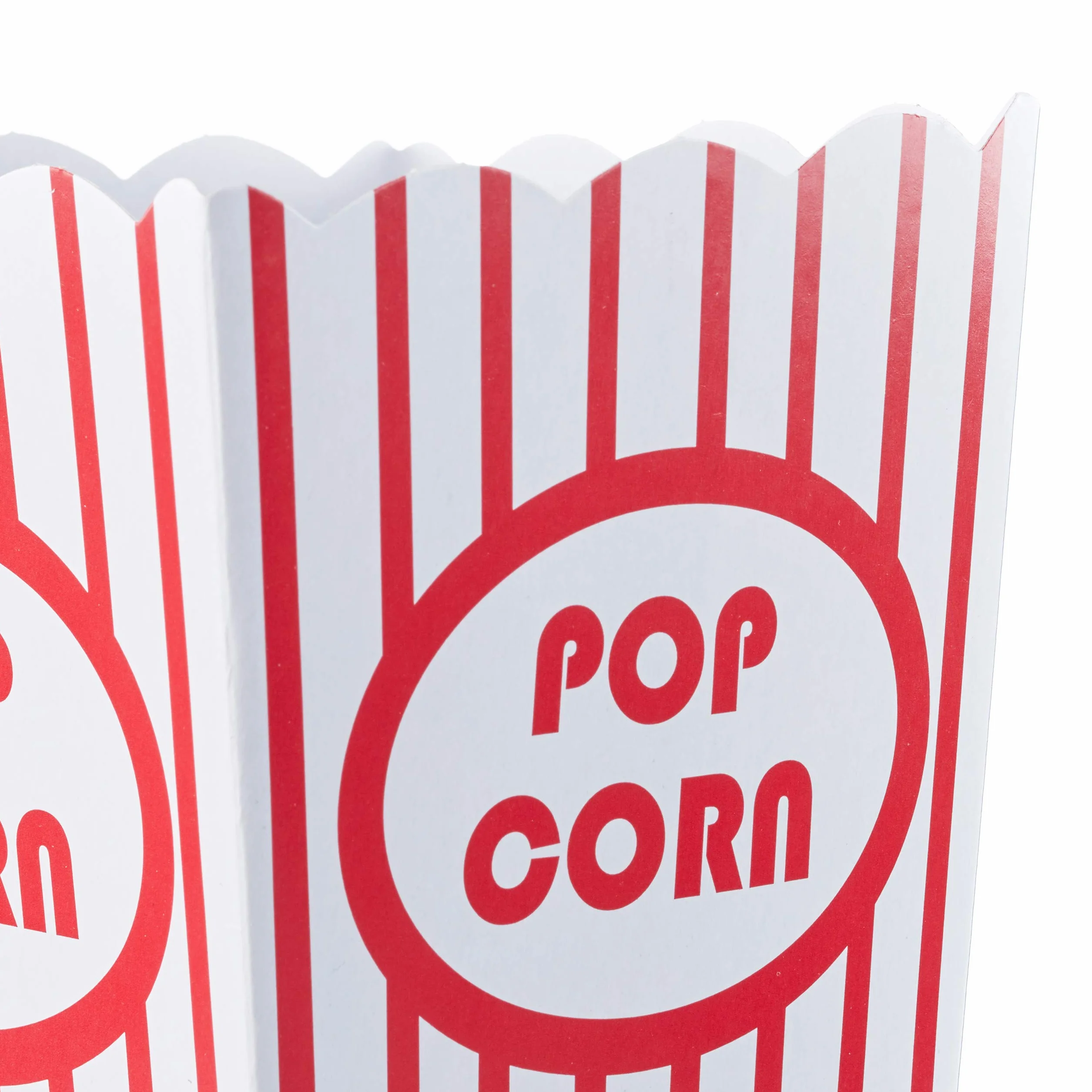 Relaxdays Set 48 Cajas Palomitas Popcorn Box Cartón 16x12x10 cm Rojo-Blanco