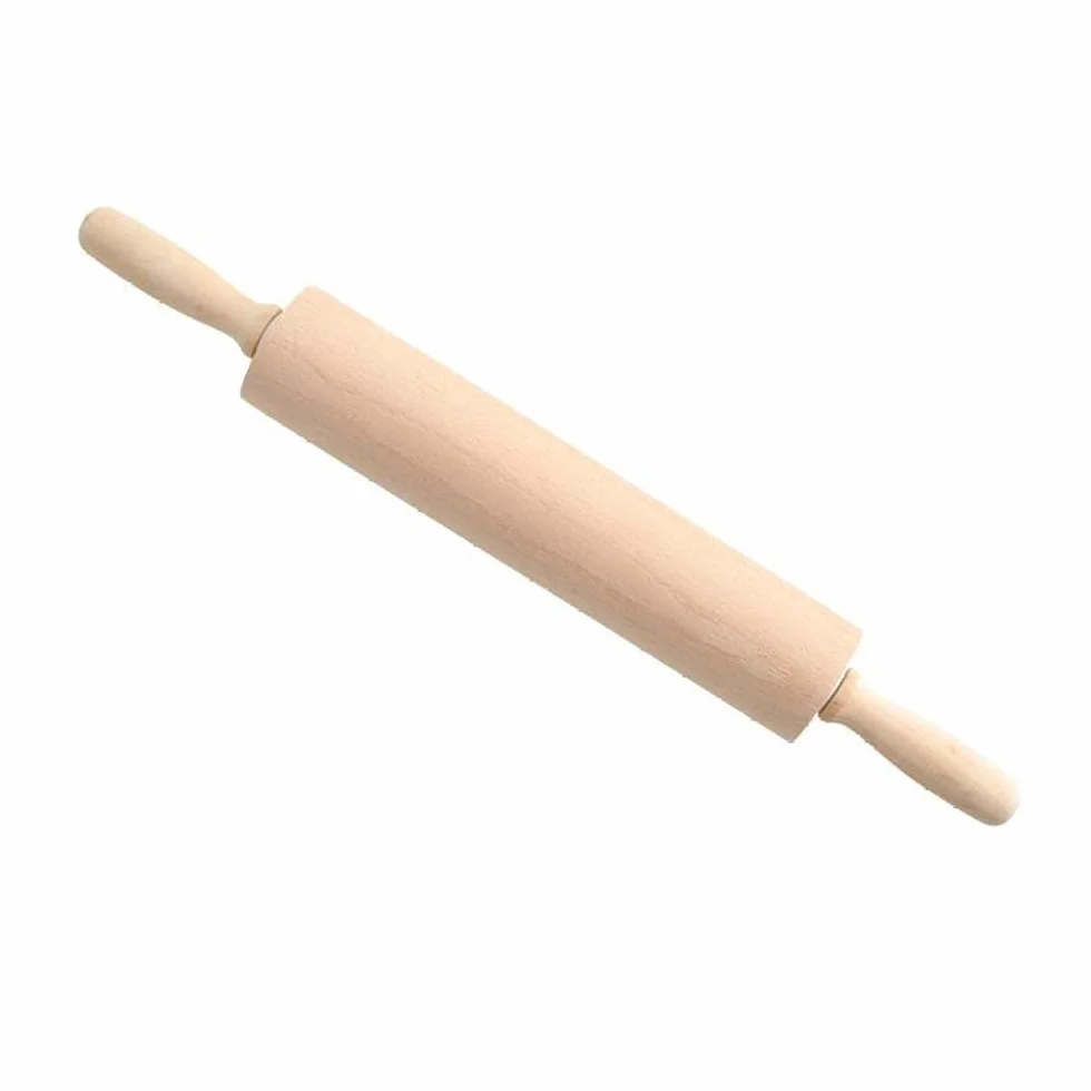 rodillo, Rodillo de madera maciza for amasar, sin pintar(40x6cm)