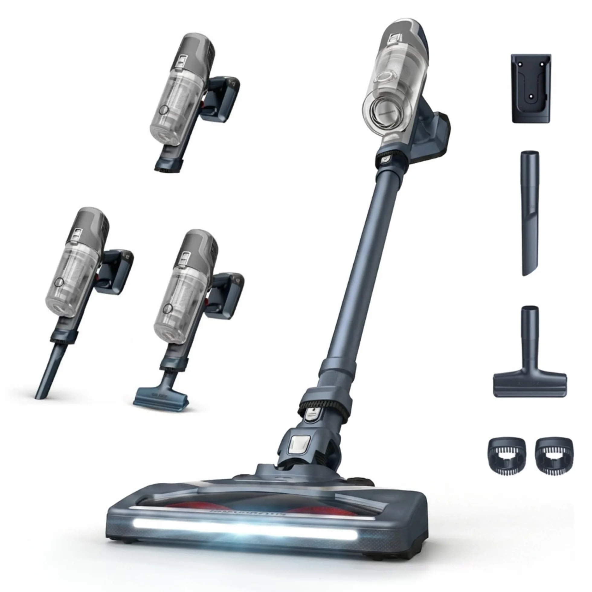 Rowenta XPert 6.60 - Aspiradora escoba versátil sin cable, con 3 funciones en 1 multiespacios, batería de litio, 2 velocidades, gatillo Boost, ligero y portatil, Gris oscuro, RH6836
