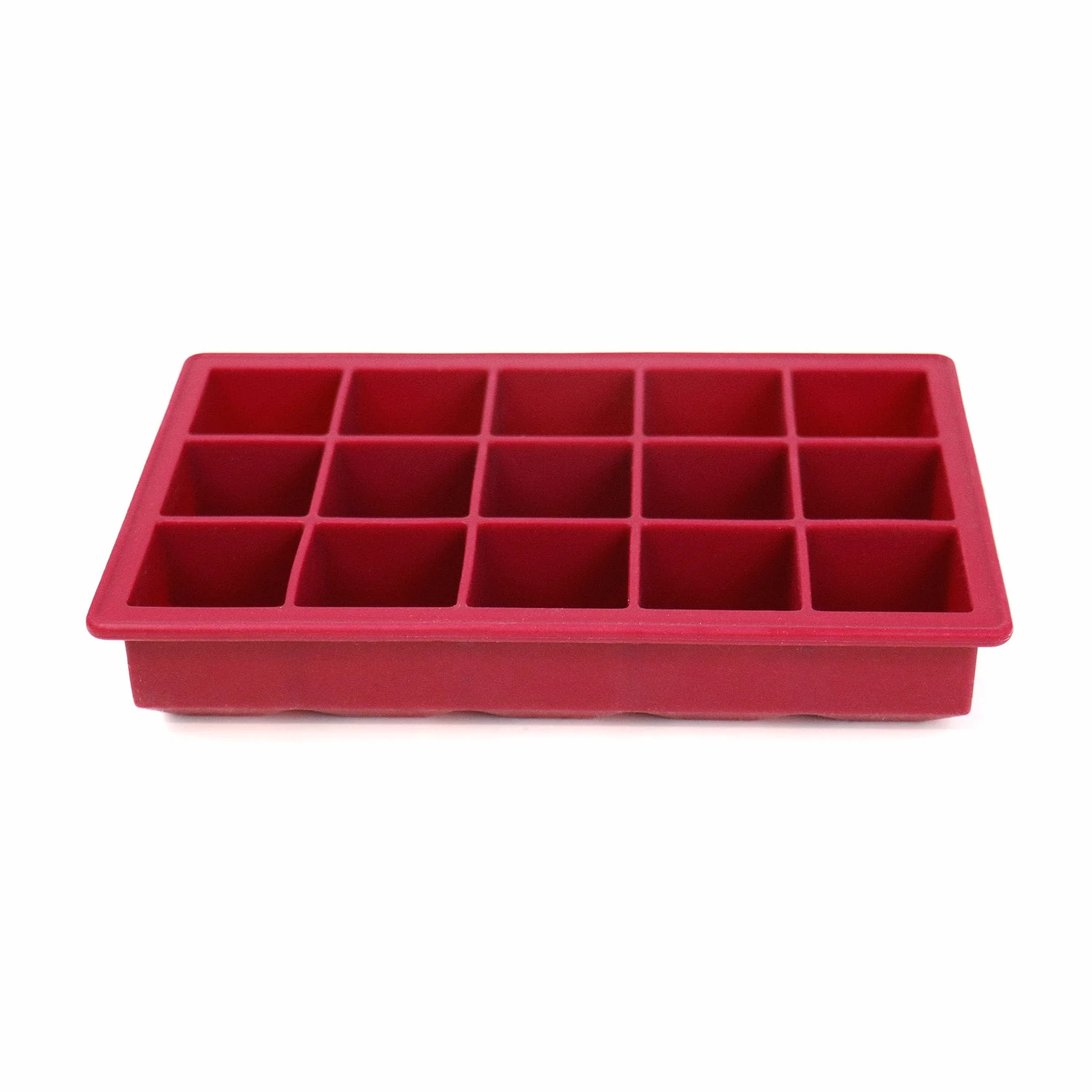 Jata Hogar HACC4540 Cubitera Silicona Grande con Tapa 15 Cubitos 3x3 cm Apilable Antiderrames Horno Microondas Lavavajillas