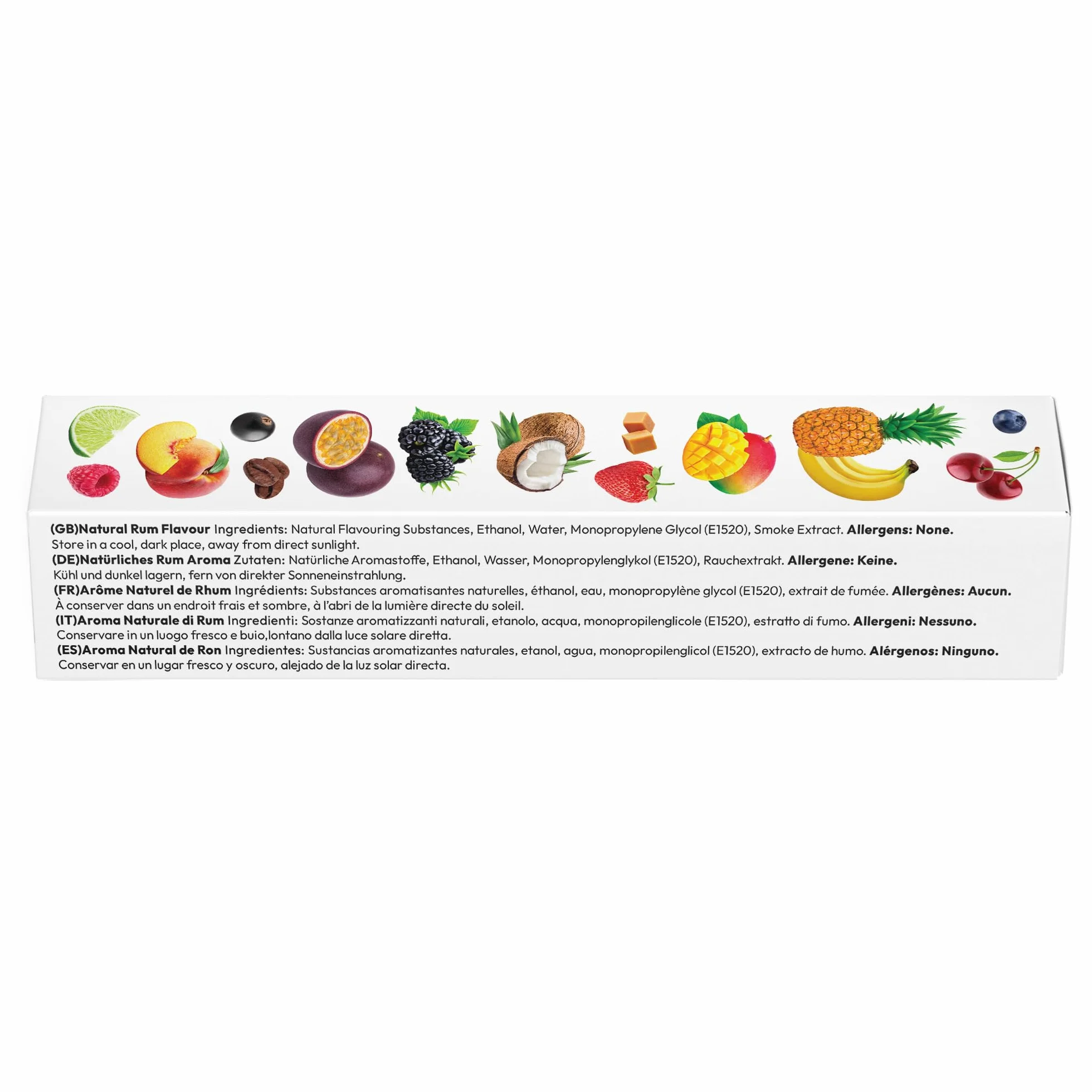 HONEYBERRY Aroma Natural Alimentario Esencia Líquida Concentrada para Repostería 30ml Ron