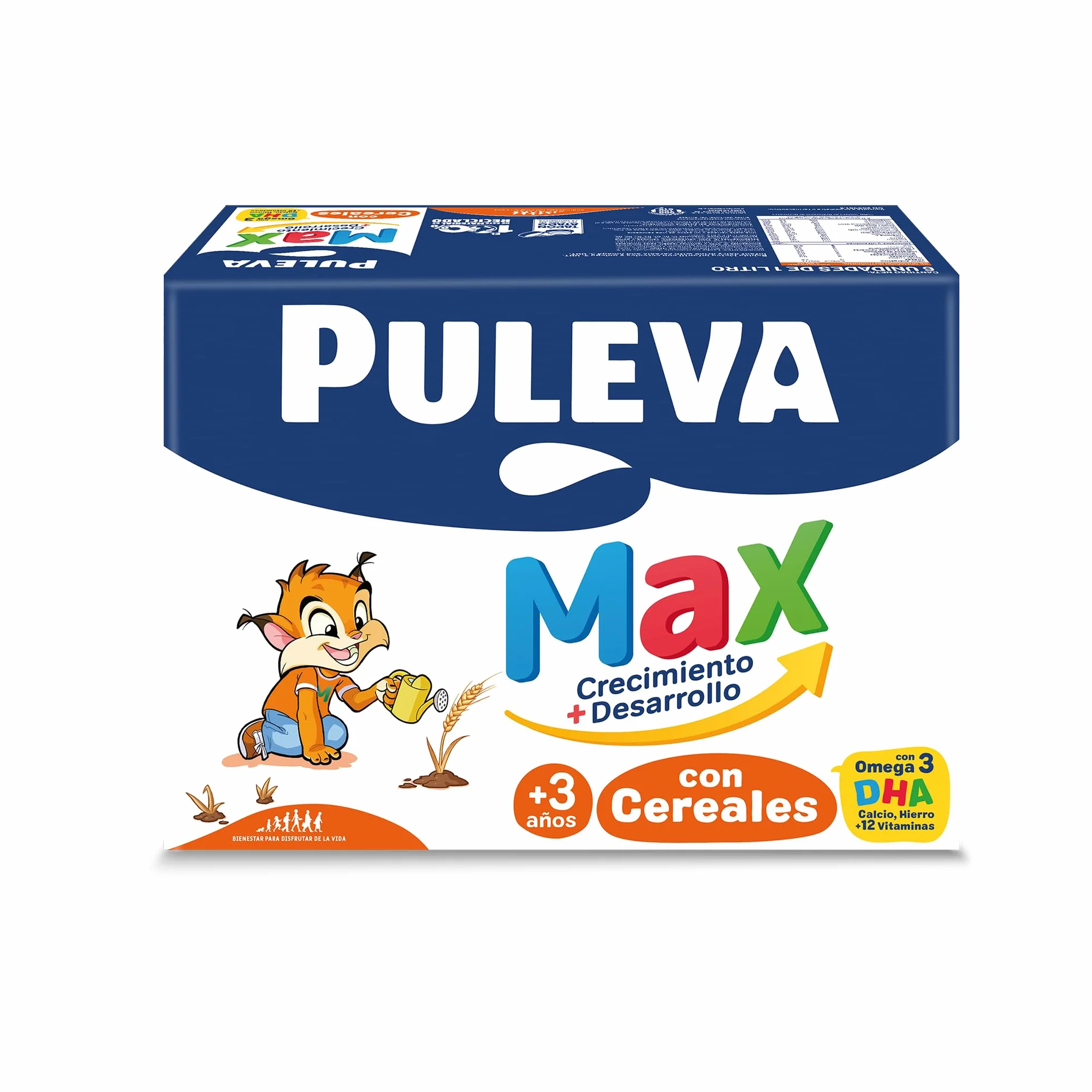Puleva Max Leche de Crecimiento y Desarrollo con Cereales Pack 6 x 1Lt