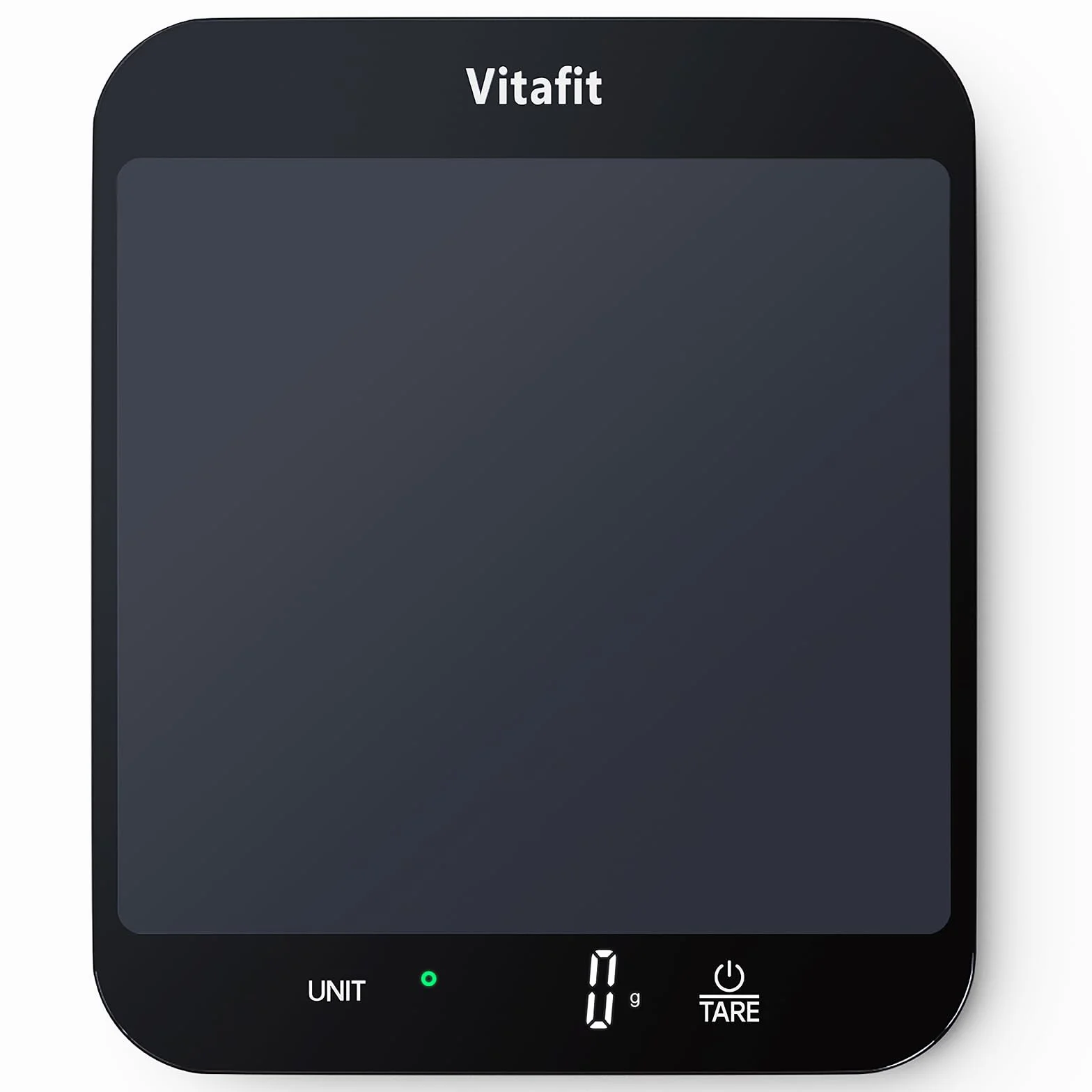 Vitafit Báscula Cocina Digital 15kg 1g Precisión Plataforma 215x180mm Negro