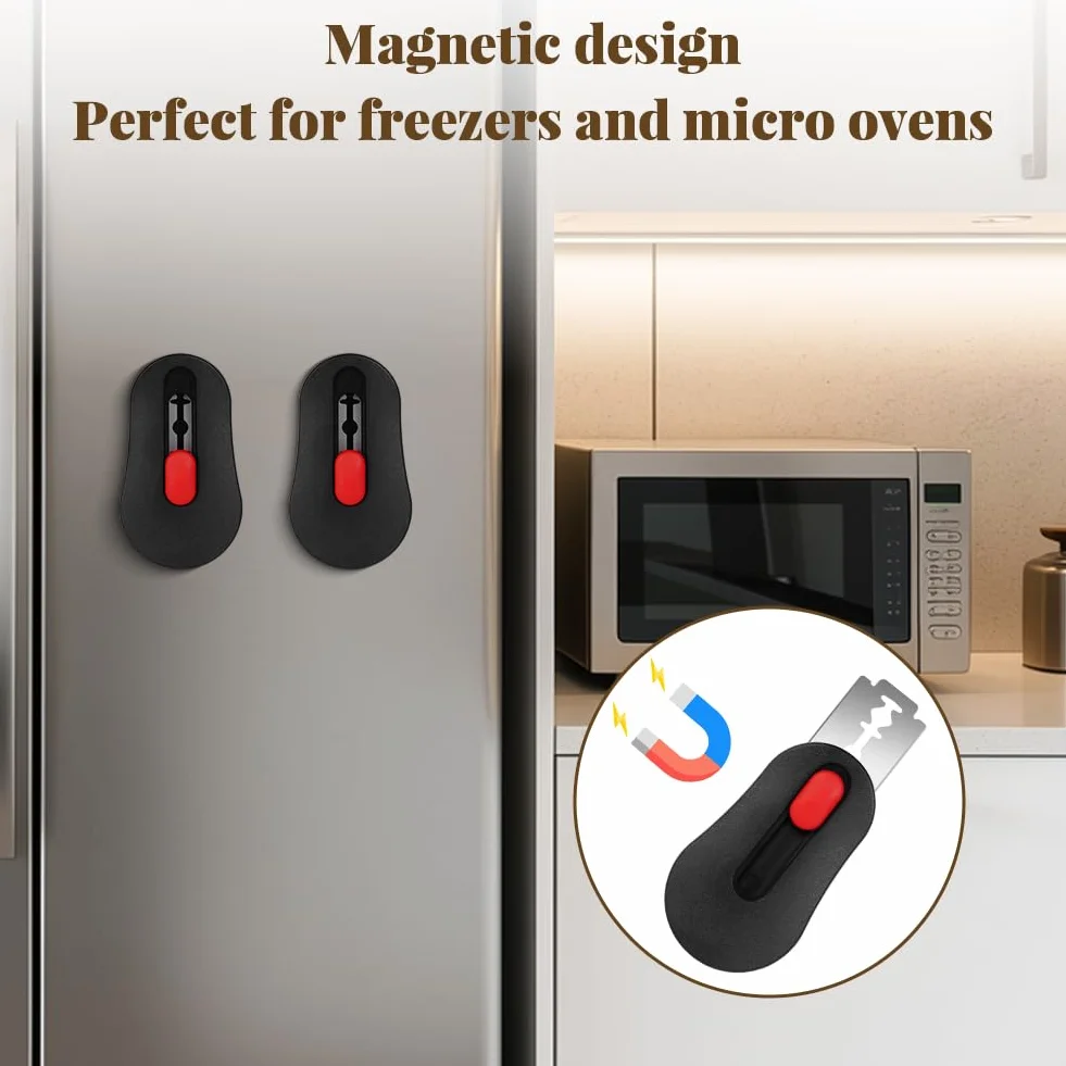 Cuchillos de Pan, Cuchillo de Panadero Compacto para Marcar Masa con 11 Cuchillas de Acero Inoxidable, Extraíble y Magnética Herramienta, Cocina Profesional