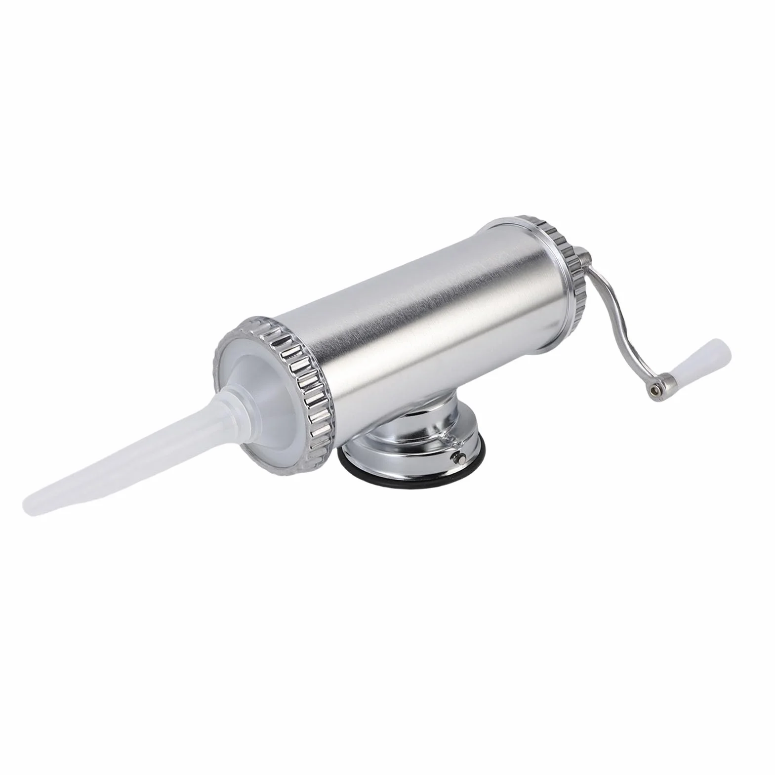 Rengue Embutidora Manual de Salchichas, Máquina de Llenado Vertical de Salchichas de Acero Inoxidable con Función de Picadora de Carne, Llenadora de Carne Compacta para Cocina Doméstica y Uso (Grande)