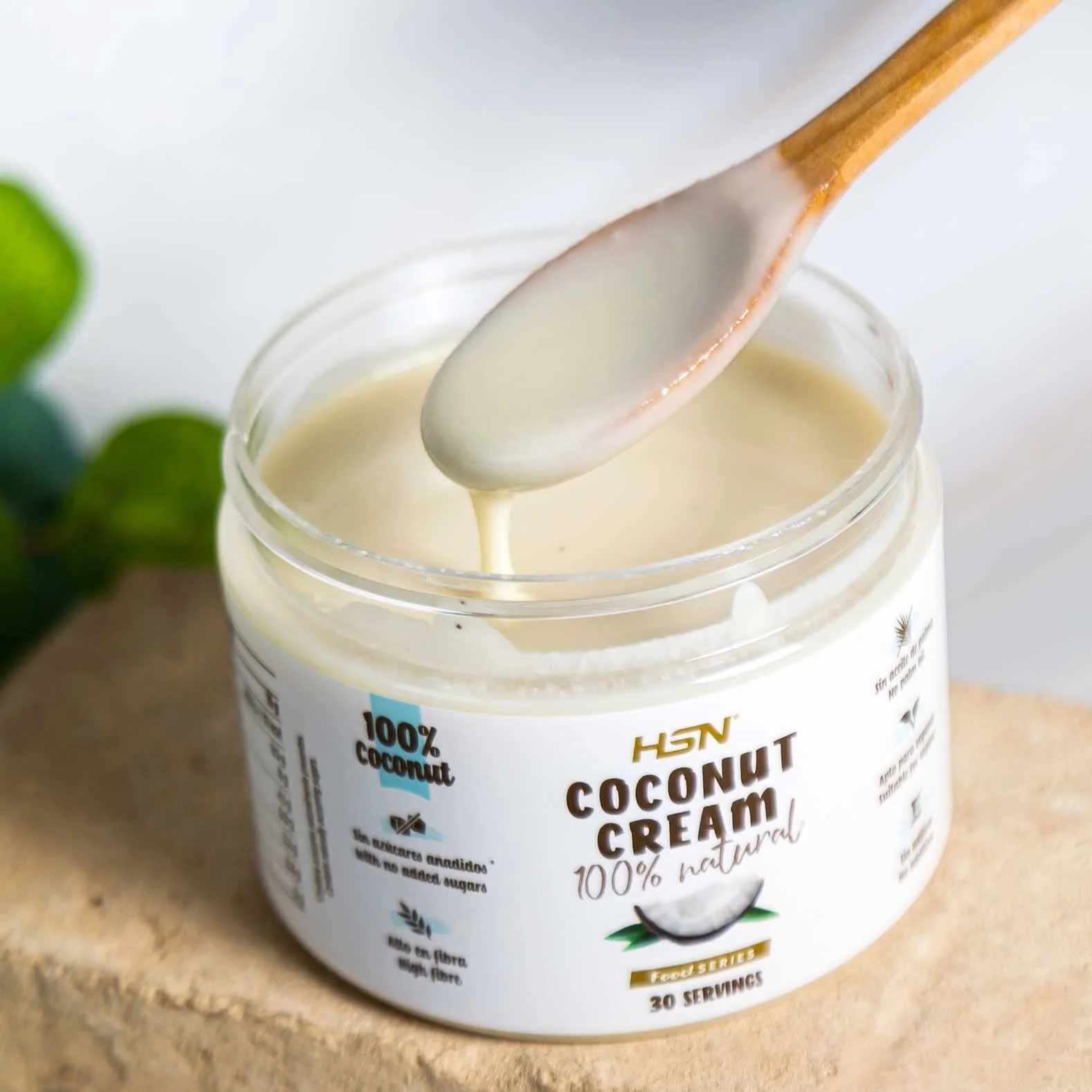 Crema de Coco 100% Natural 500 Gramos HSN Vegano Sin Lactosa