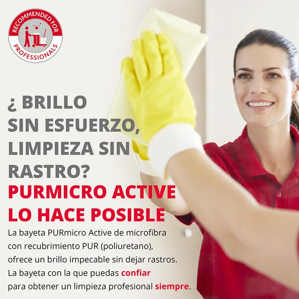 Vileda Professional Bayeta PurMicro Active Microfibra 38x35cm