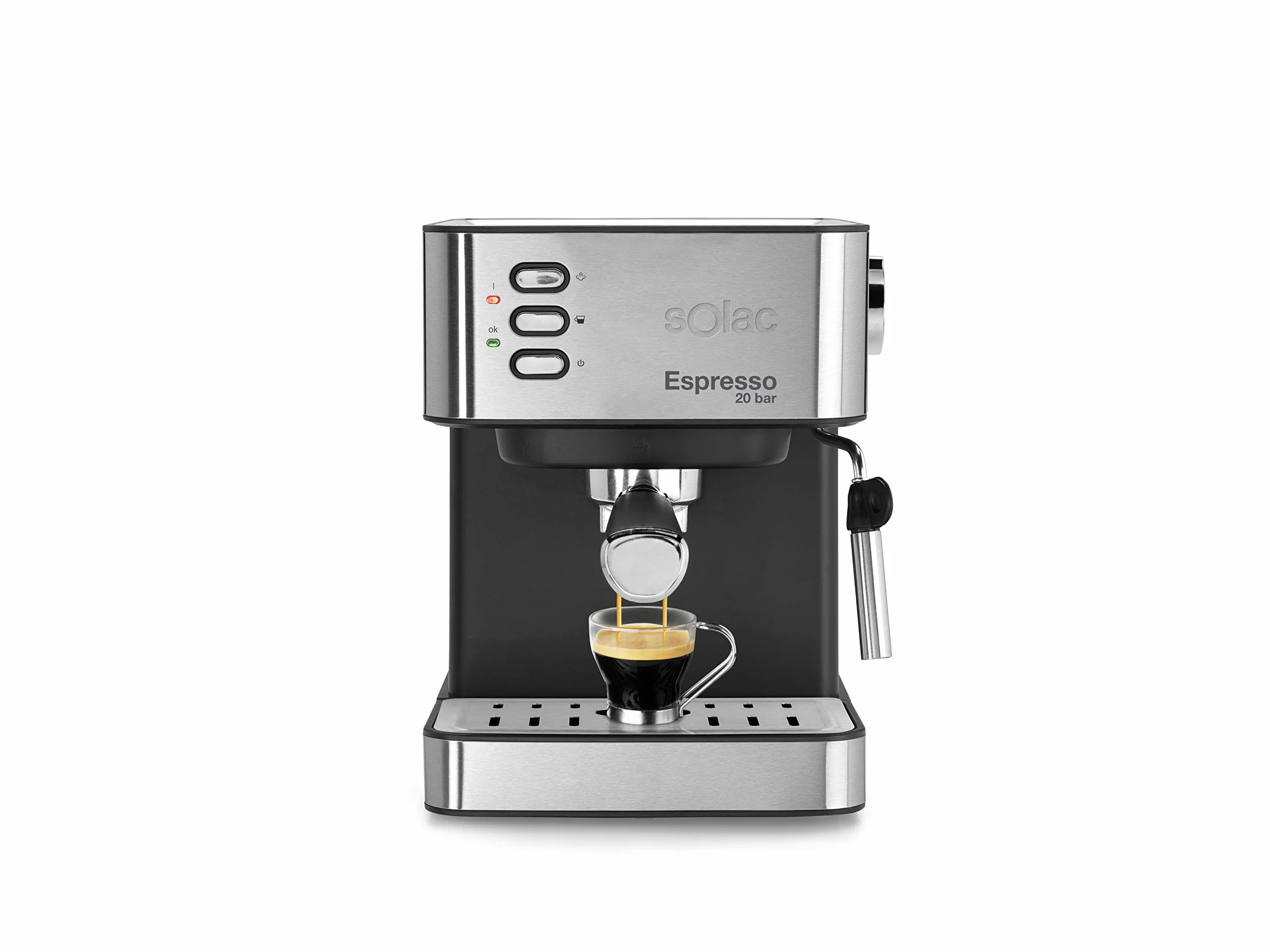 Cafetera Espresso SOLAC CE4481 Espresso 20 Bar Gris