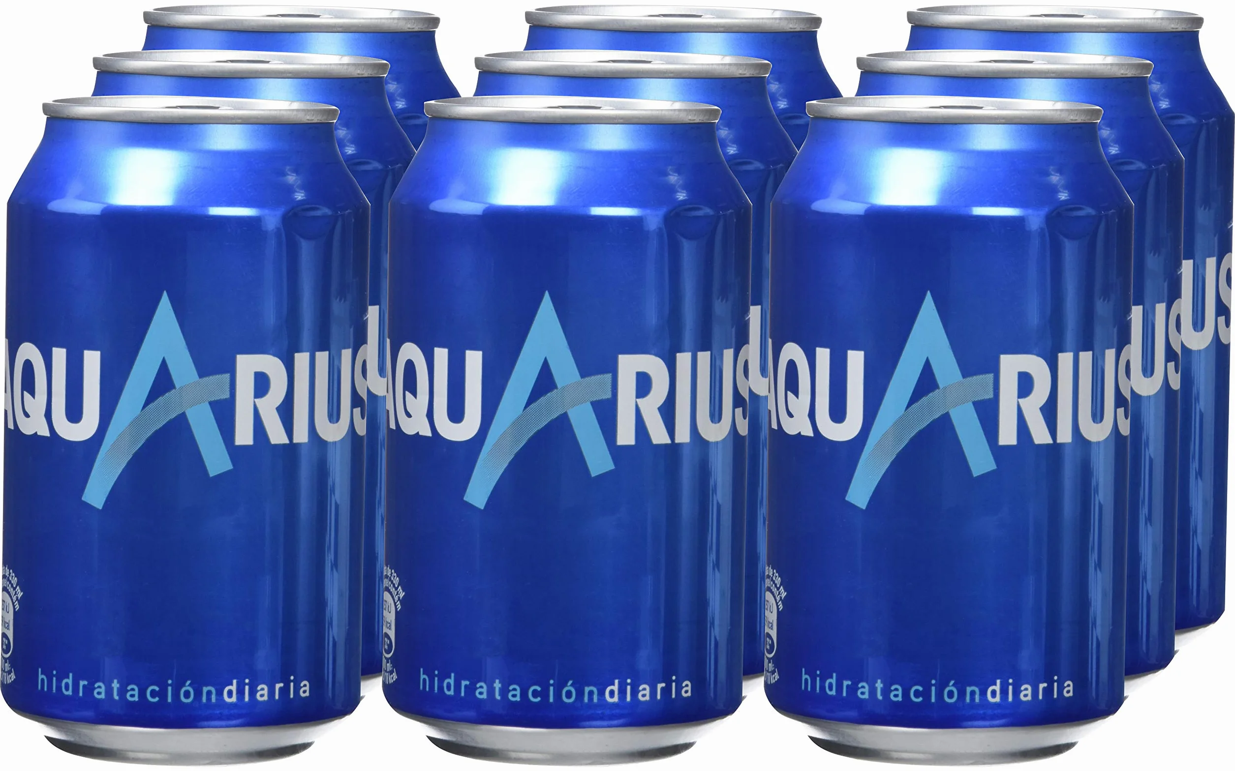 AQUARIUS Limón Bebida Hidratante con Sales Minerales Baja en Calorías 9 x 330 ml