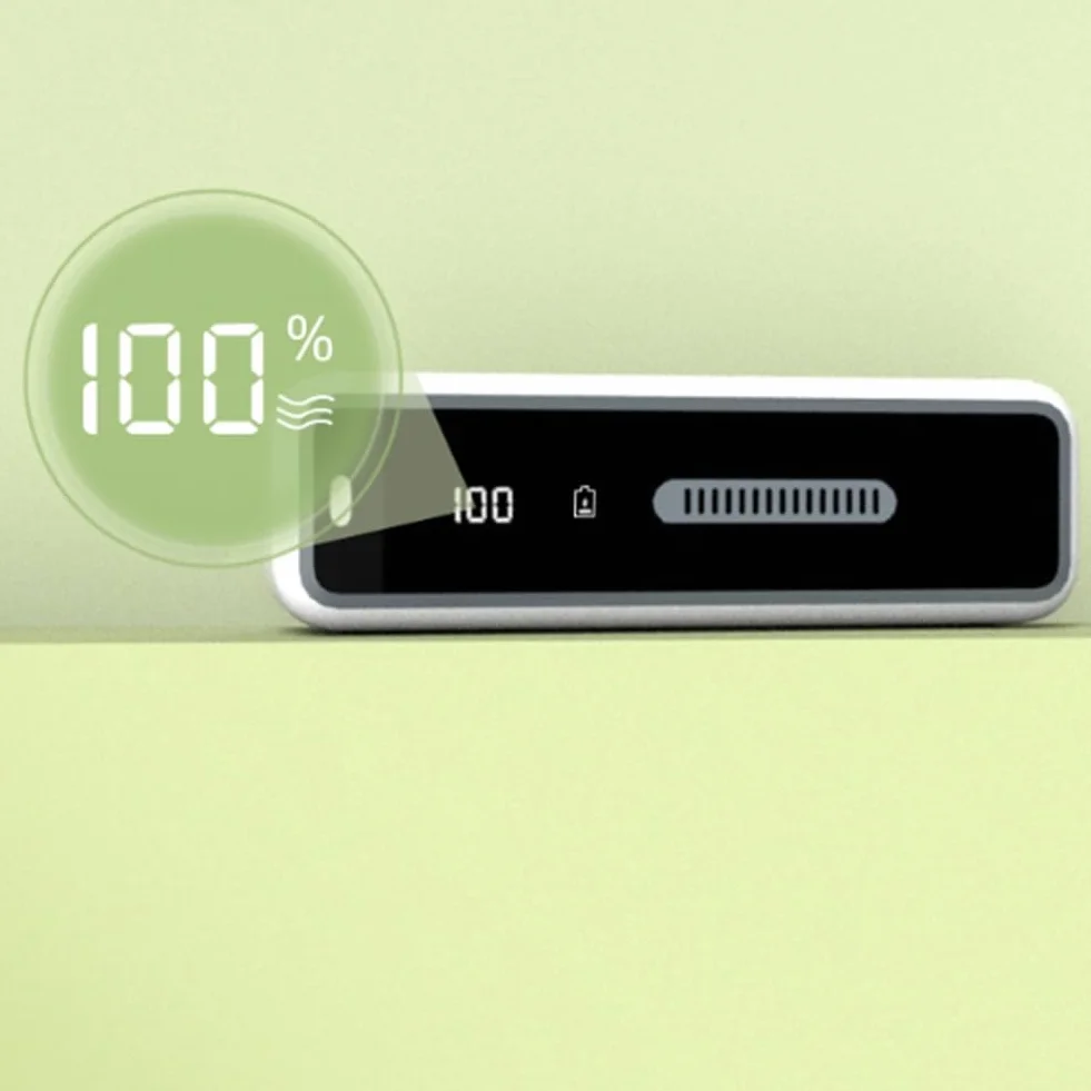 Desodorante para Refrigerador Mini USB con Pantalla LED Recargable Reutilizable