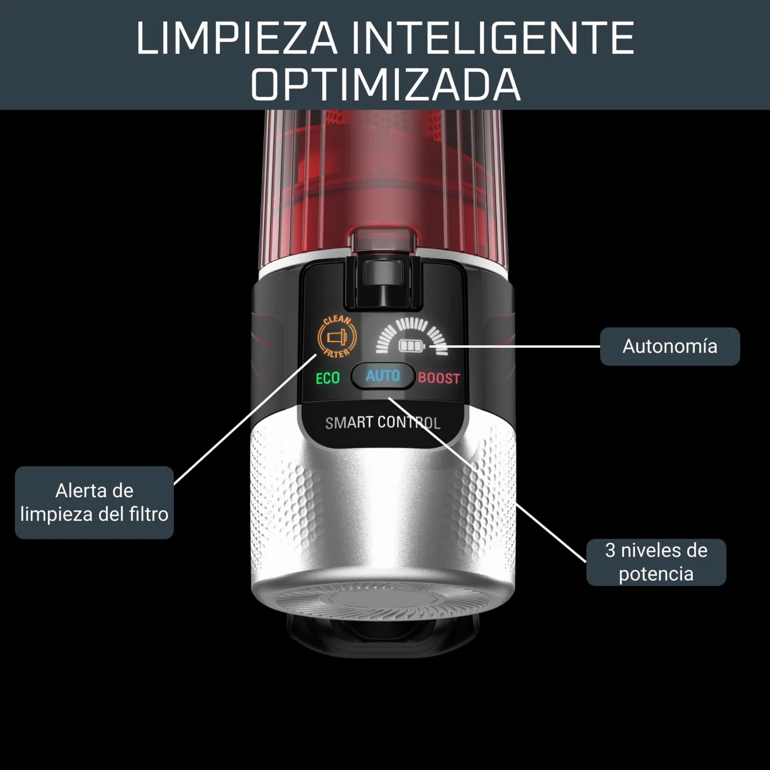 Rowenta X-Force Flex 9.60 Animal Care - Aspiradora Escoba sin Cable, 100 AW de Potencia, batería 45 min, Tubo Flexible, luz LED, Ajuste automático, Cepillo Mascotas (Reacondicionado)