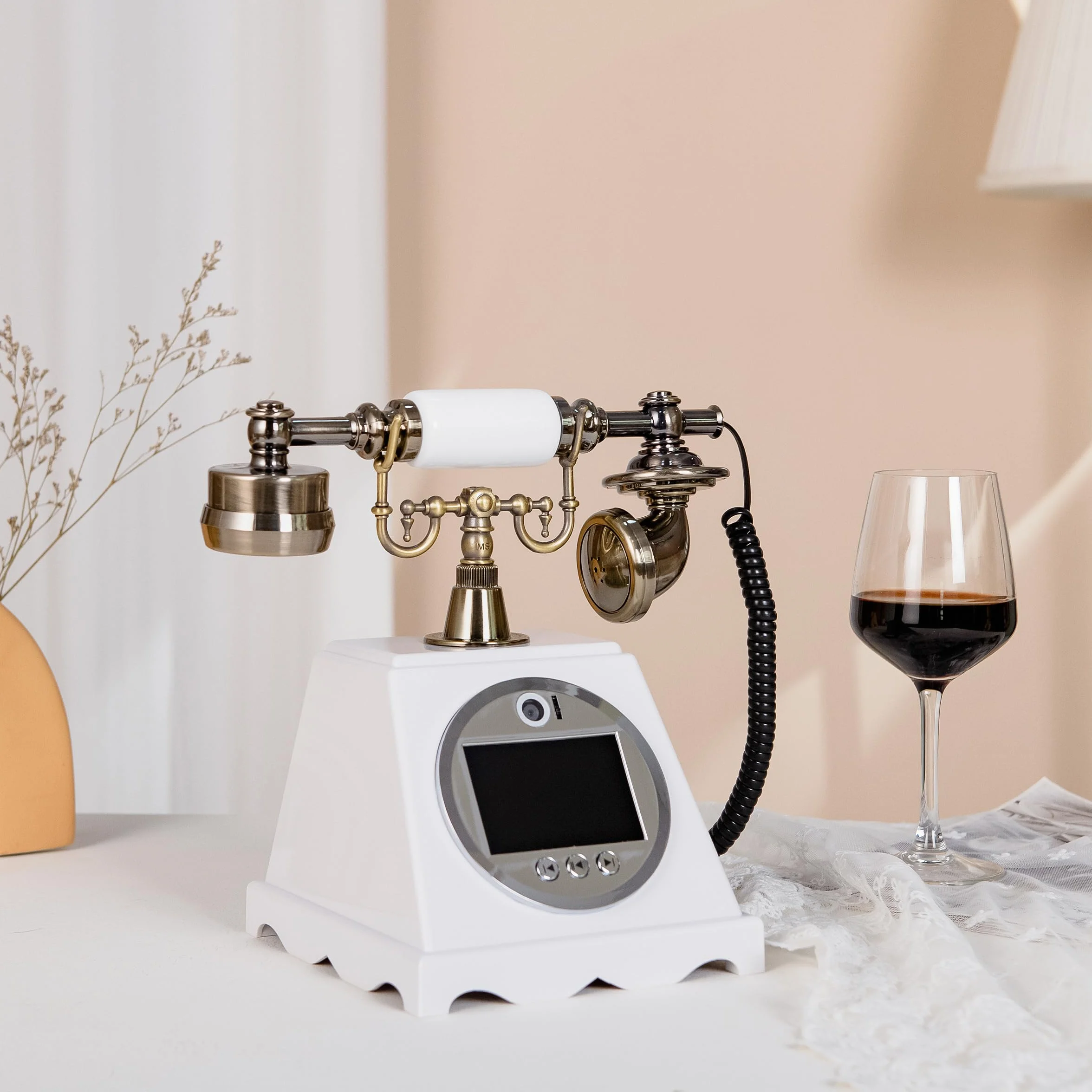 Teléfono Libro de Invitados de Video y Audio HD 1080P para Bodas, Despedida de Soltera, Cumpleaños