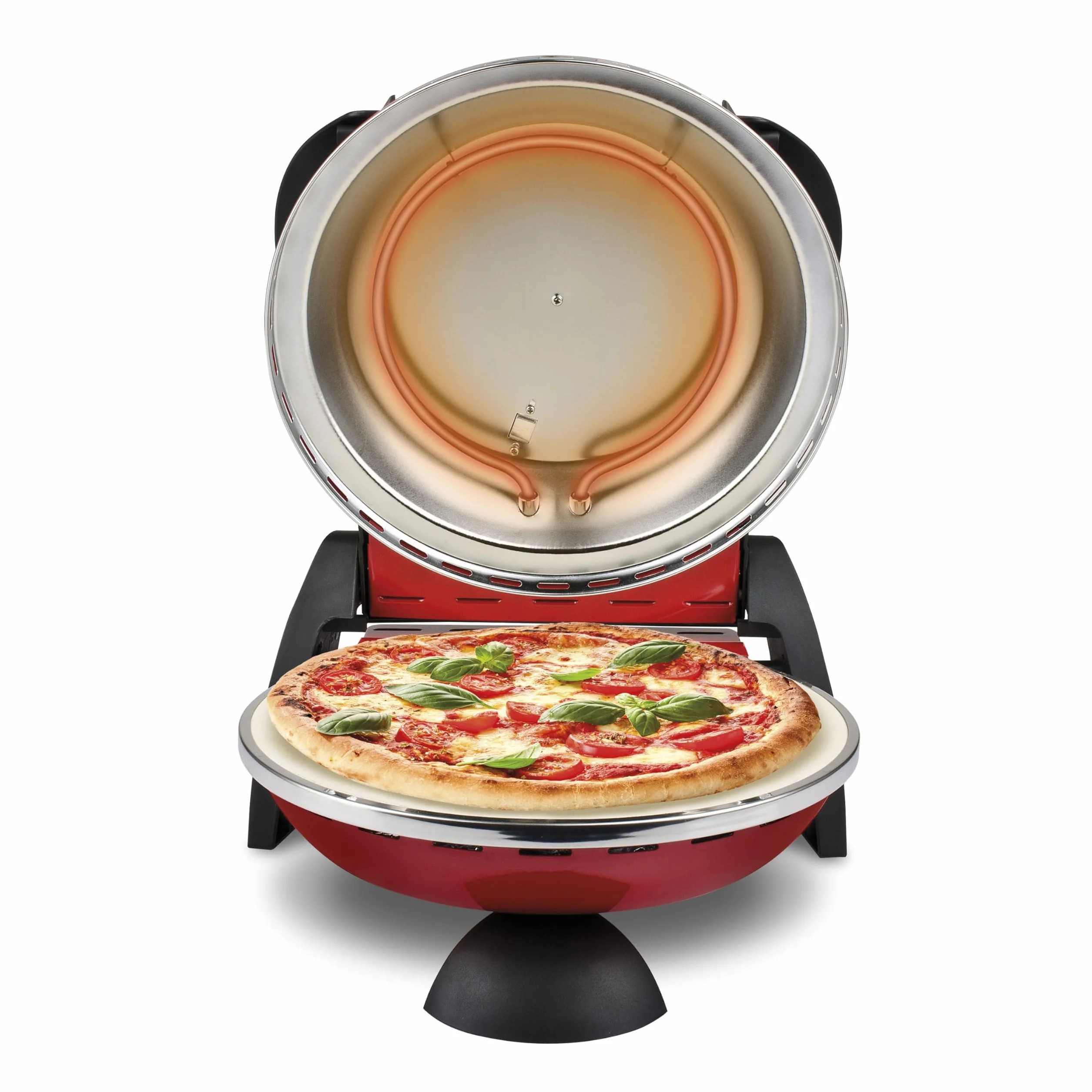 G3 Ferrari G10006 Pizza Express Delizia Horno Pizza 1200 W 400 °C Doble Resistencia Rojo