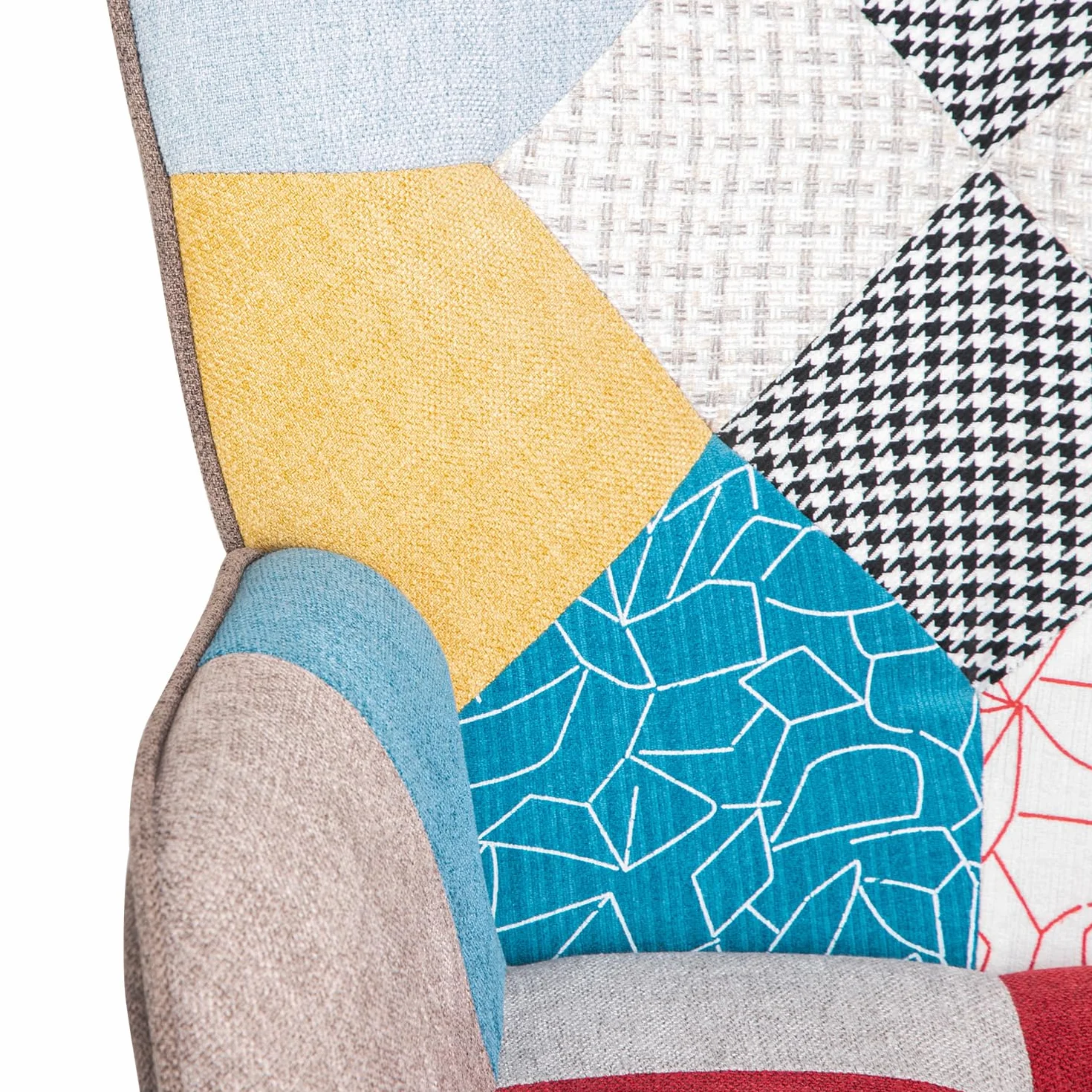 Gardenia Sillón Relax Quebec Patchworks Patchwork, 69x75x95