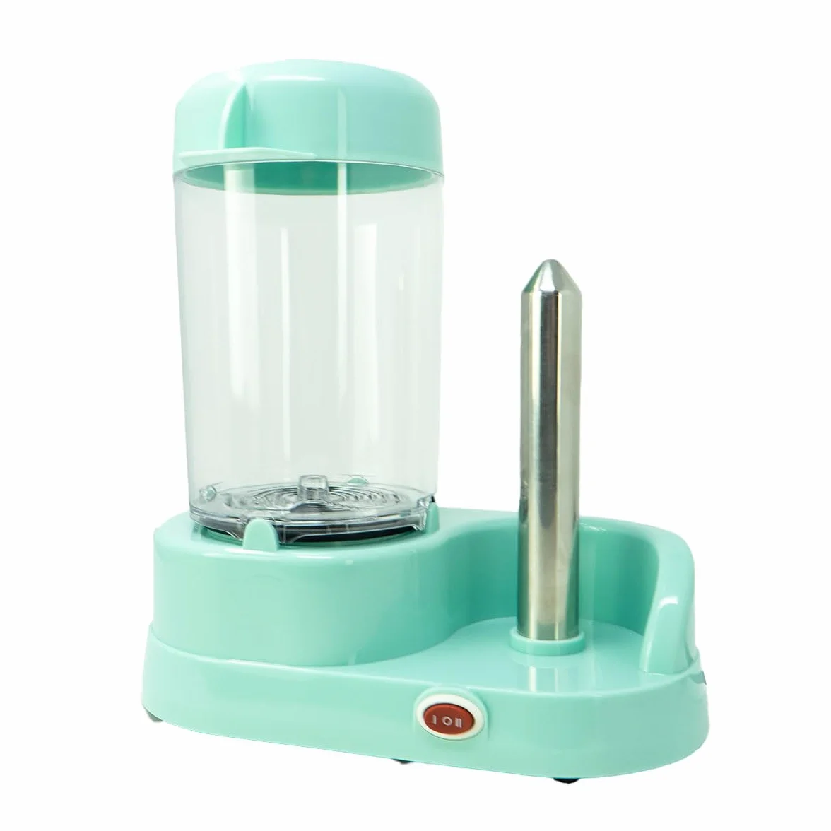 Jocca - Máquina para perritos calientes | Capacidad 6 salchichas | Barra de acero inoxidable para pan | 350 W | Fácil de usar y limpiar | Color turquesa | Diseño compacto y divertido