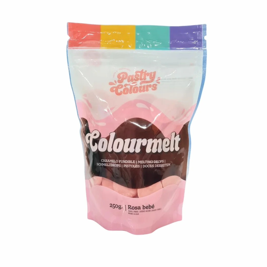 Melts Rosa Bebé Chocolate para Fundir Cobertura para Pasteles 250g