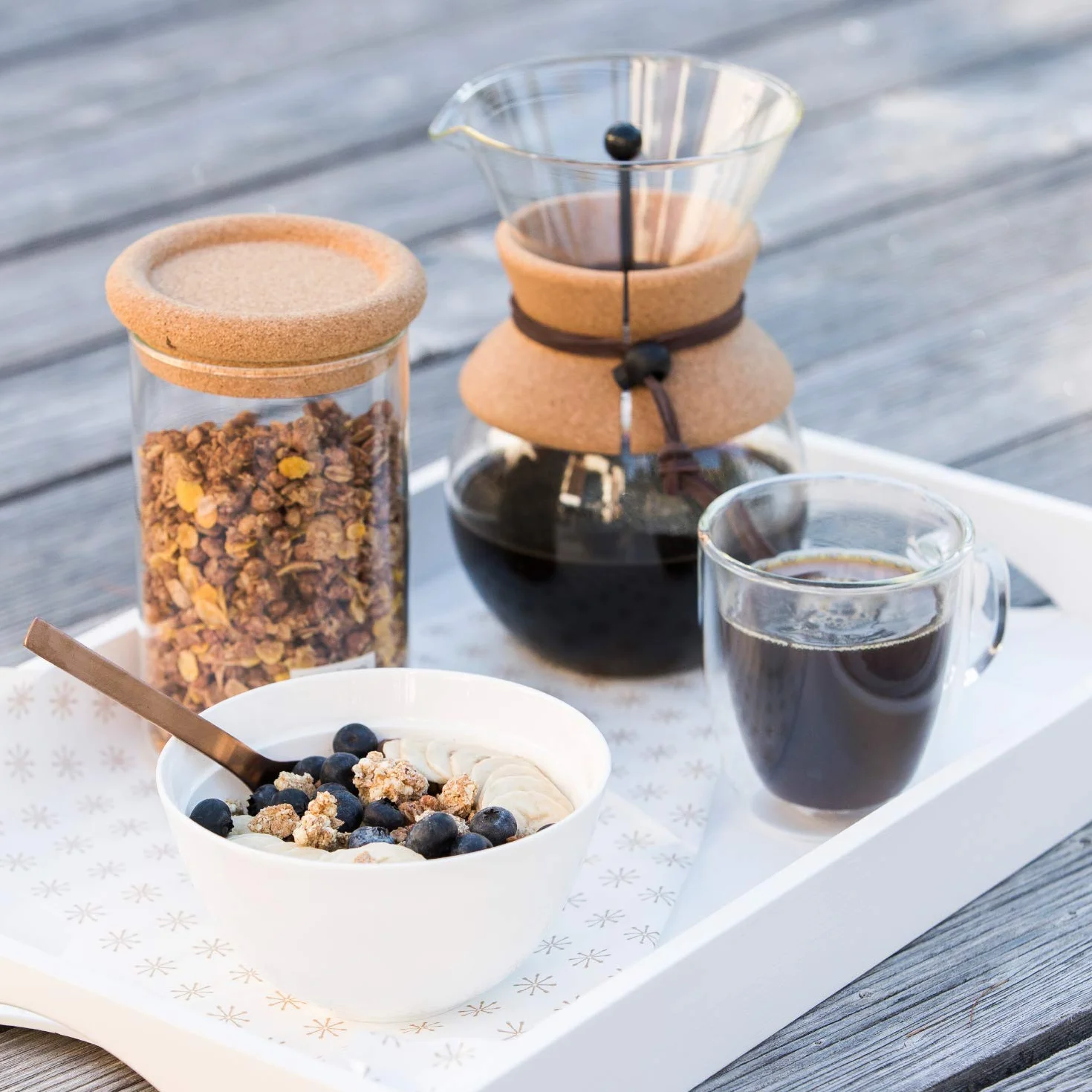 Pour over: cafetera de goteo con filtro dorado, 0.5 l