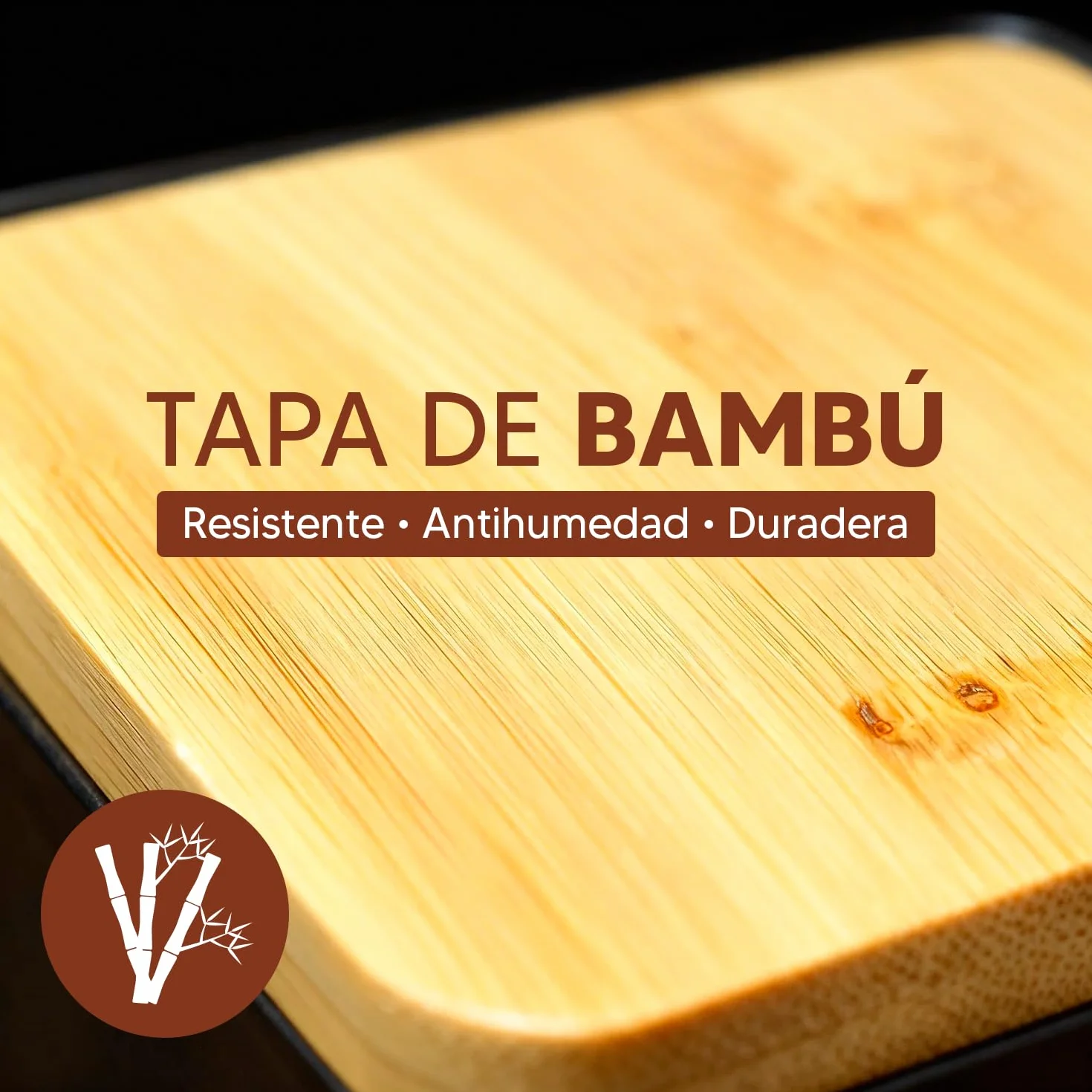 CIA&CO Salero Cocina Grande 1kg – Recipiente para Sal, Azúcar, Especias, Café – Tapa Bambú Natural – Cierre Antihumedad (NEGRO)