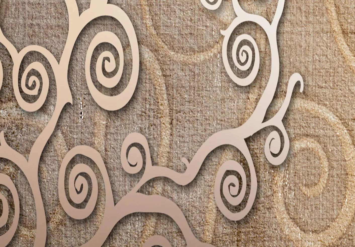 murando - Biombo XXL Arbol Abstractoo 225x171 cm 5 Paneles Lienzo de Tejido no Tejido Tela sintética Separador Madera Design de Moda Hecho a Mano Deco Home Office Japón b-C-0388-z-c