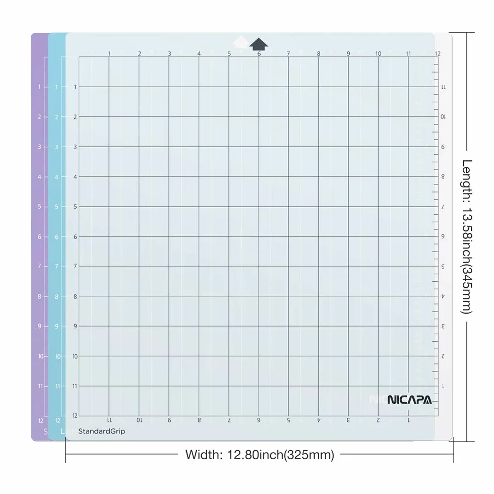 Silhouette Cameo 5/4/3/2/1 Esterilla de Corte 30x30 cm 6 Unidades Antideslizante Flexible