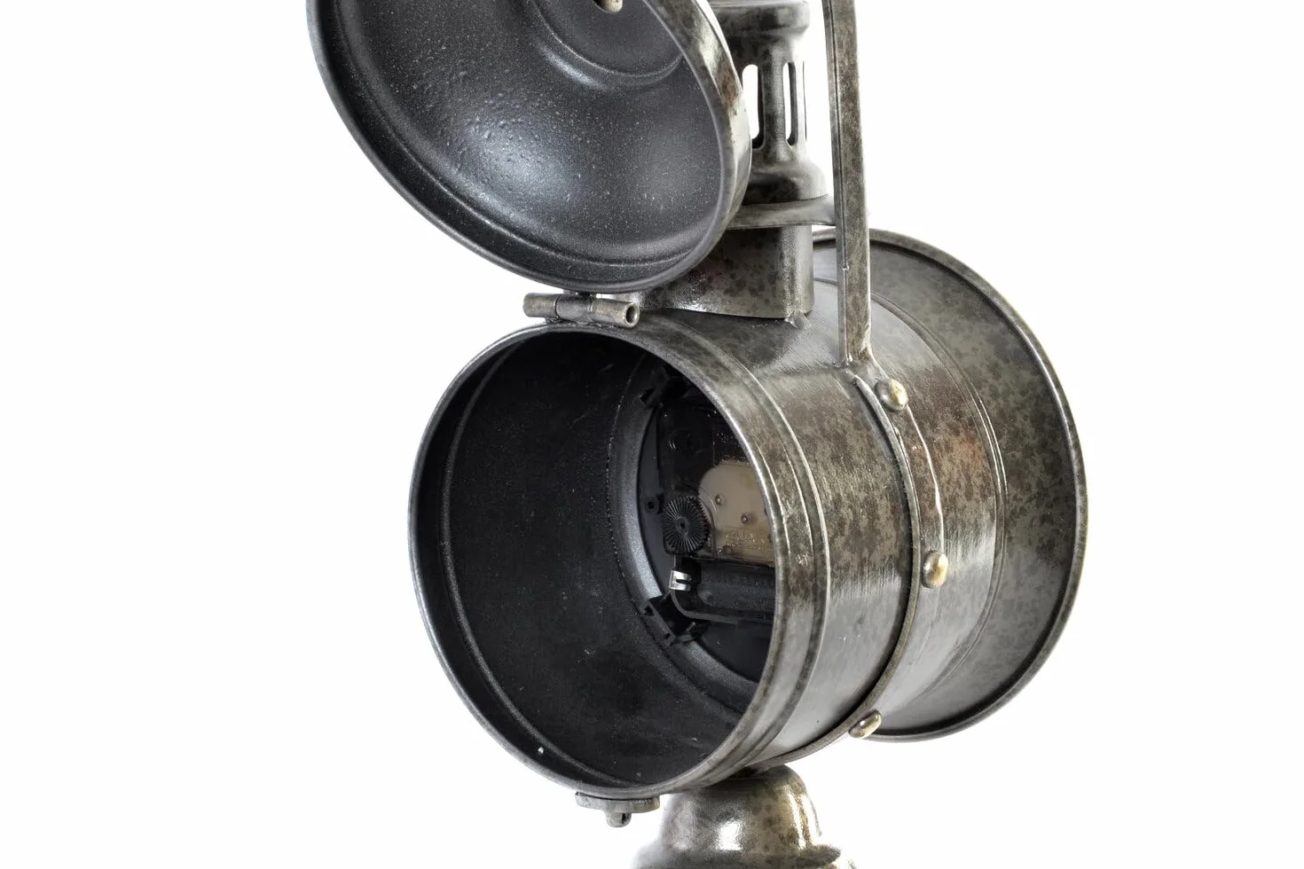RELOJ SOBREMESA HIERRO 13,3X18X28,5 CANDELABR