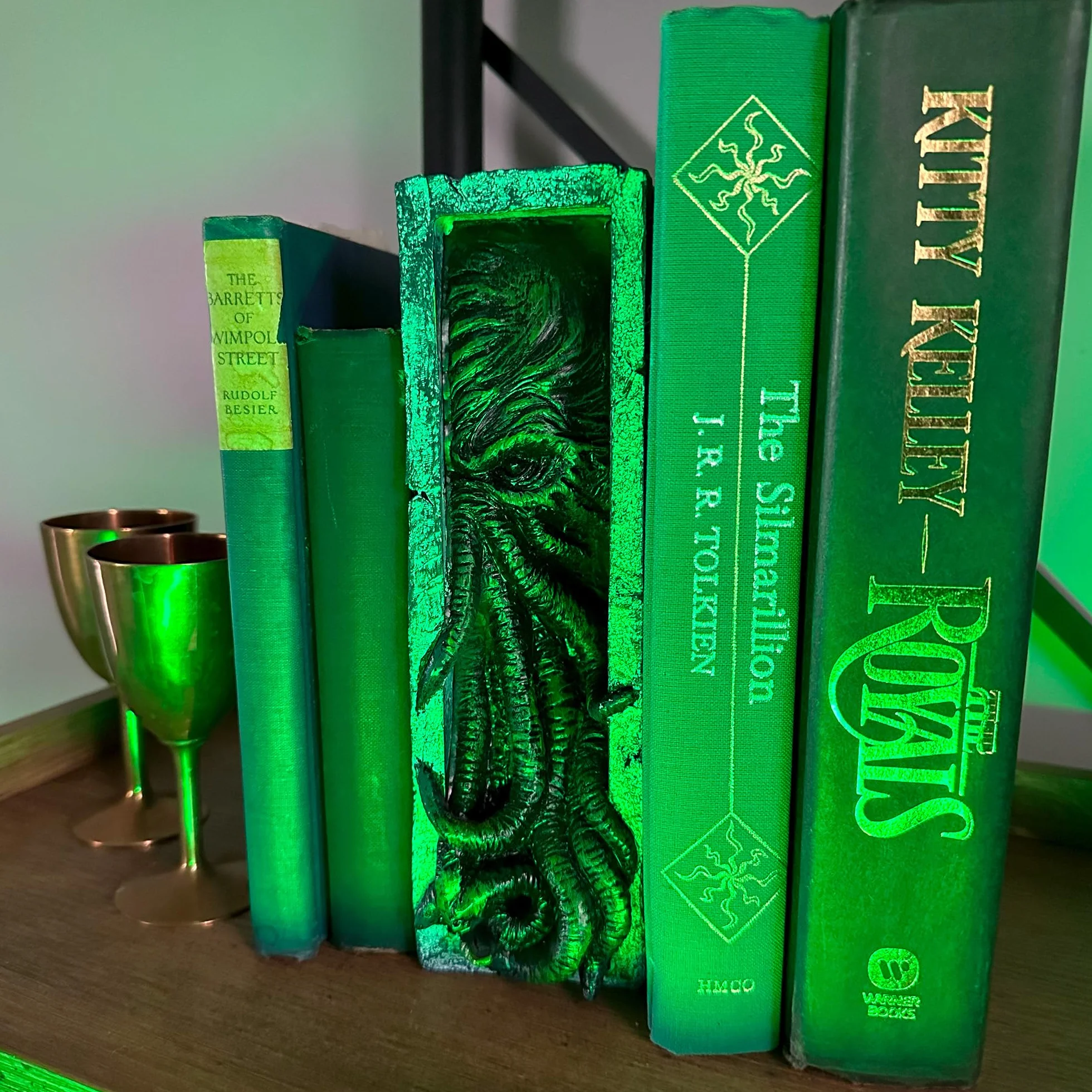 Toy Vault Cthulhu - Inserto de estantería, sujetalibros de Resina, Estatua de Monstruo de Cthulhu