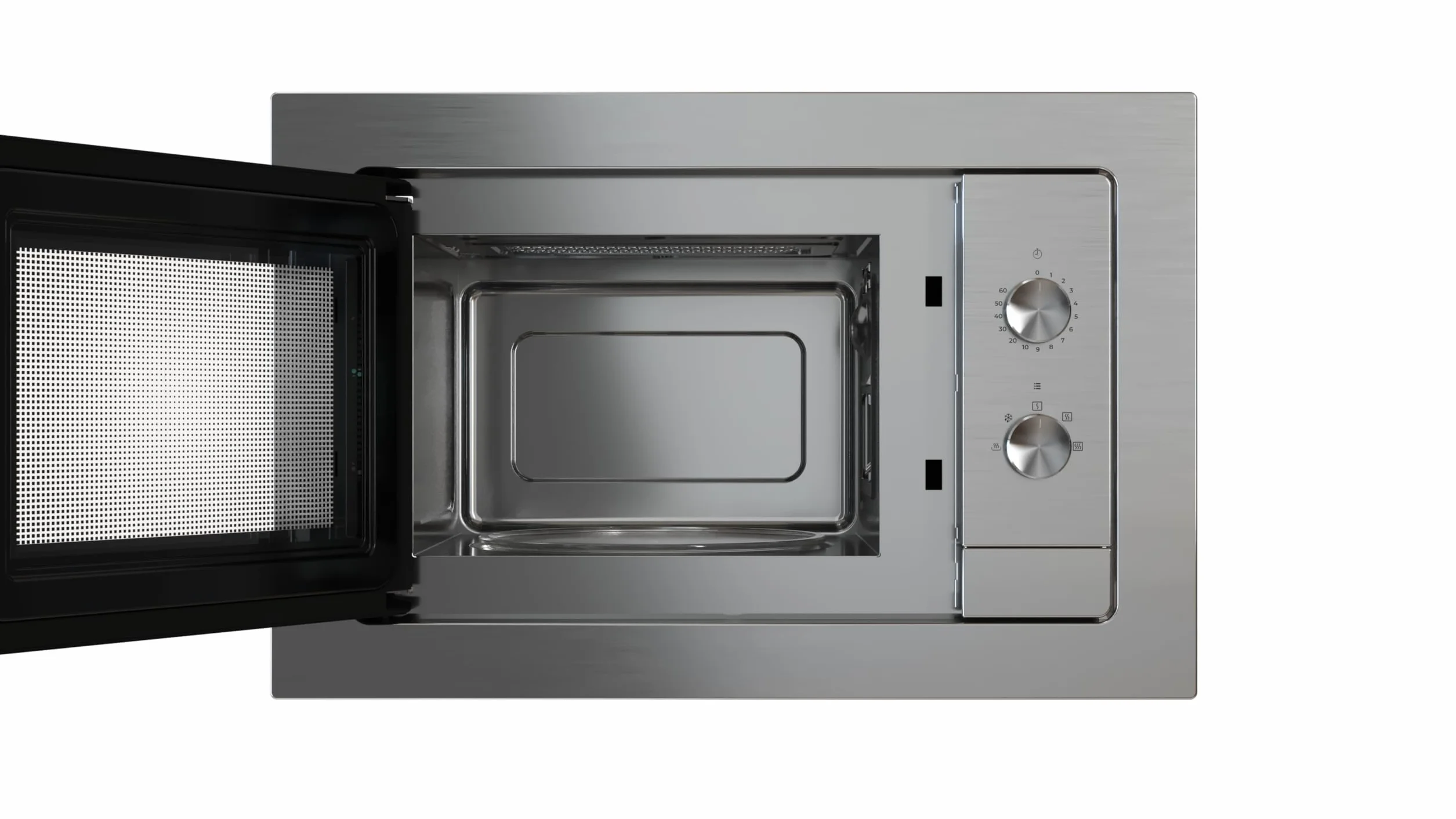TEKA Microondas Integrable con Descongelación Automática, Capacidad 20 L, 5 Niveles de Potencia, Interior de Acero Inoxidable, Modelo NEO MB 6200 BI SS