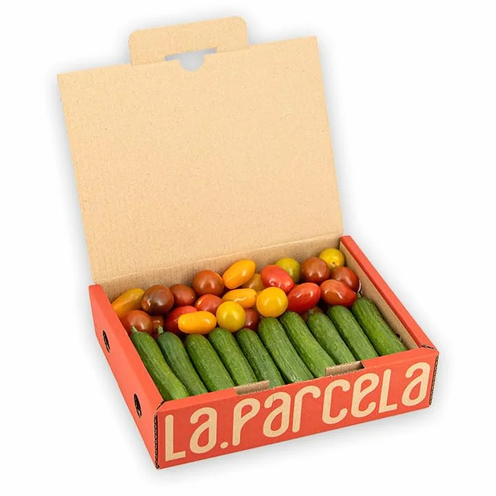 Caja Gourmet 1 kg Selección Cherrys Pepino Cocktail La Parcela España Andalucía