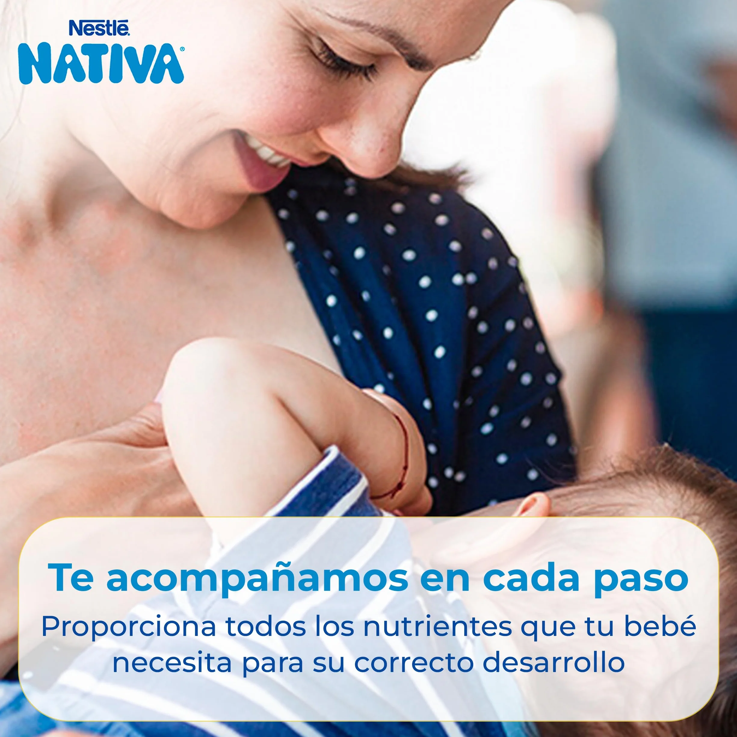 Nestlé NATIVA 1 Leche para bebés en polvo, bote 800g