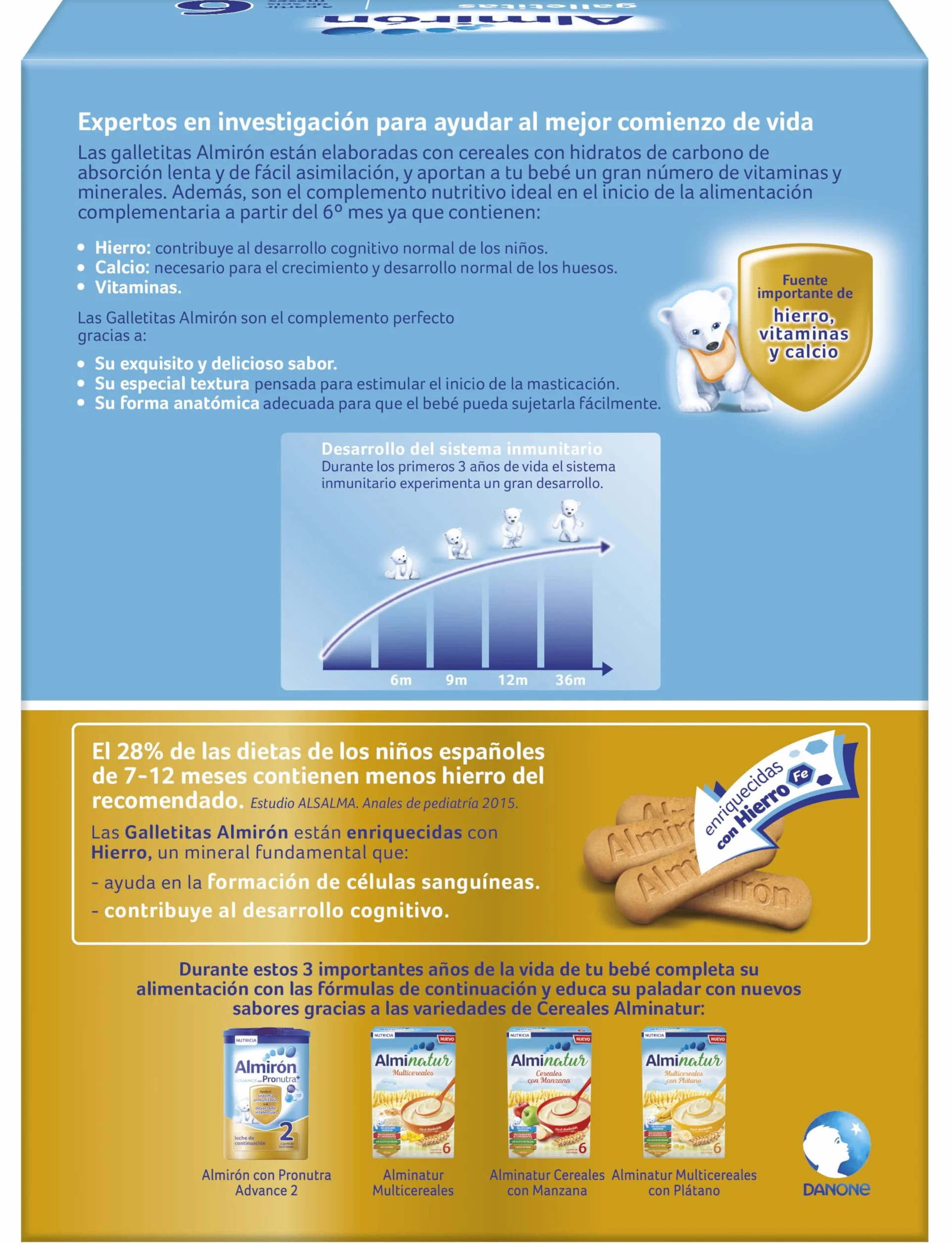 Almirón Galletas para Bebé 6 Meses 180g
