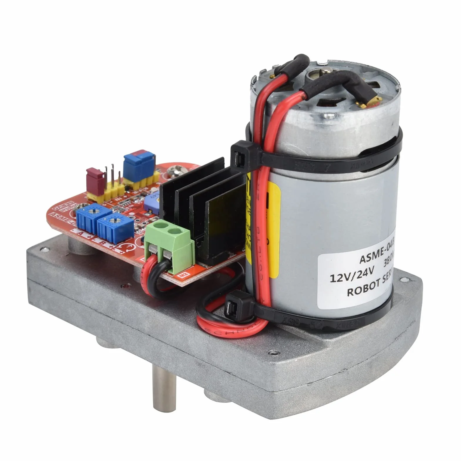 Servomotor de robot ASME-04B, equipo mecánico de engranaje de dirección digital de súper torsión de aleación de aluminio para robots, brazos robóticos, líneas de producción