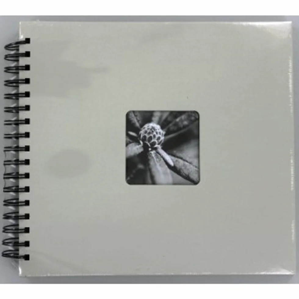HAMA Álbum de fotos 28x24cm 50 páginas 100 fotos 10x15cm espiral gris claro