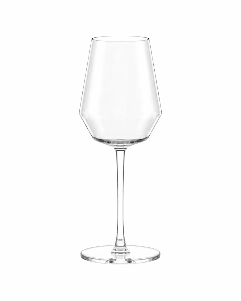 Stölzle Lausitz Juego de 6 copas de vino blanco CELESTIA de 410 ml – Desarrollo ideal del aroma del vino blanco – Diseño con superficie facetada – Copas de vino resistentes con ventilación precisa