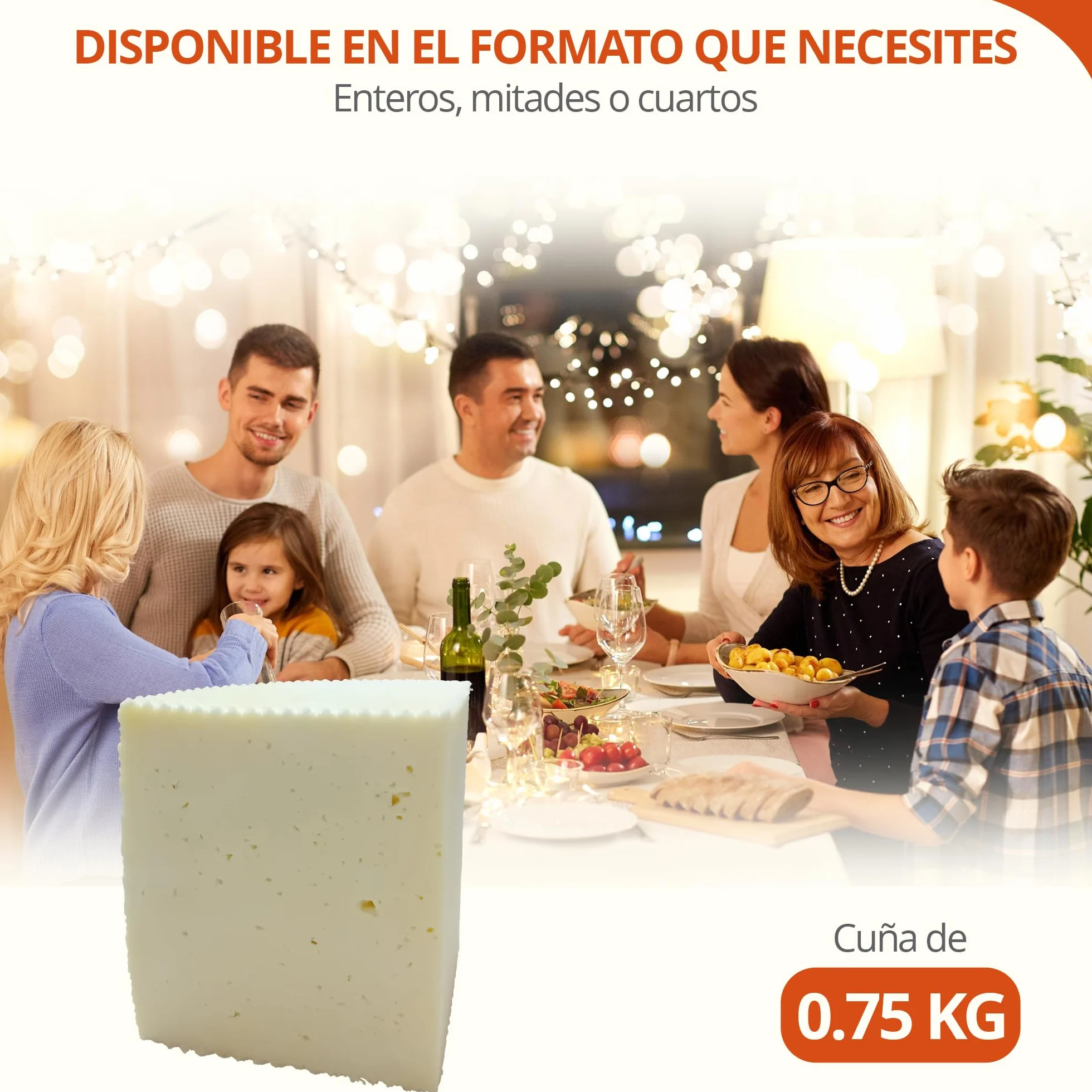 Queso Artesano Tierno de Oveja Pasteurizado 750 g Queso Tierno para Cesta Gourmet