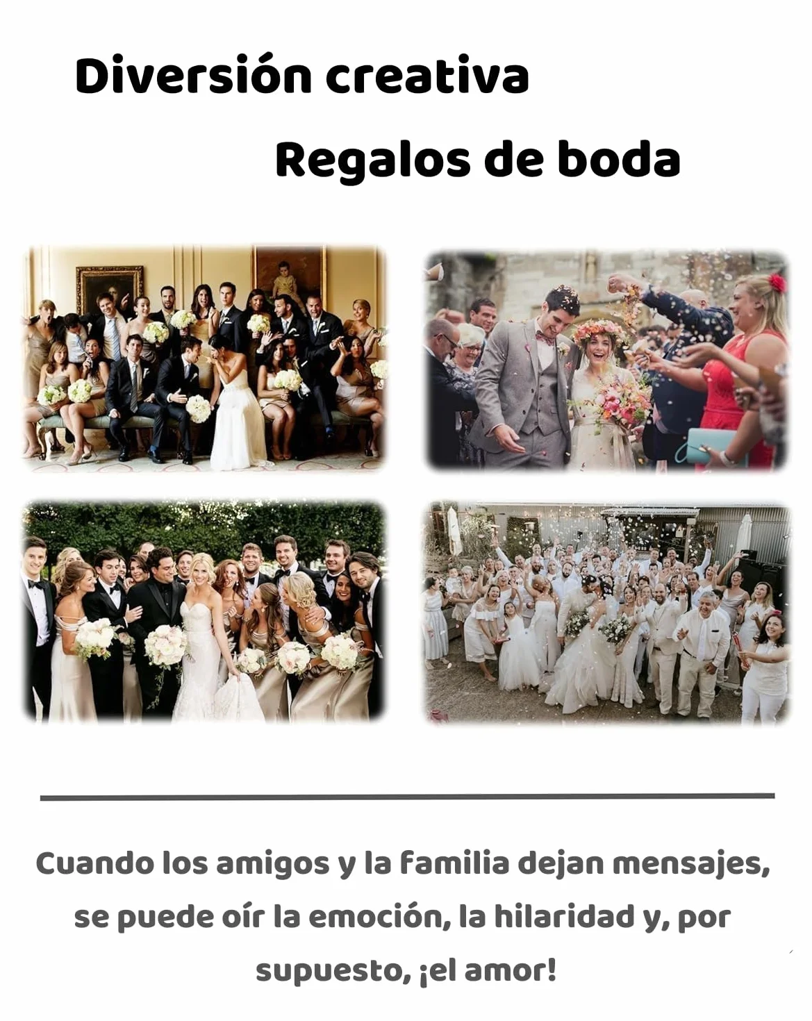 RetroVox Libro de visitas de Audio para Bodas con Forma de teléfono Azul