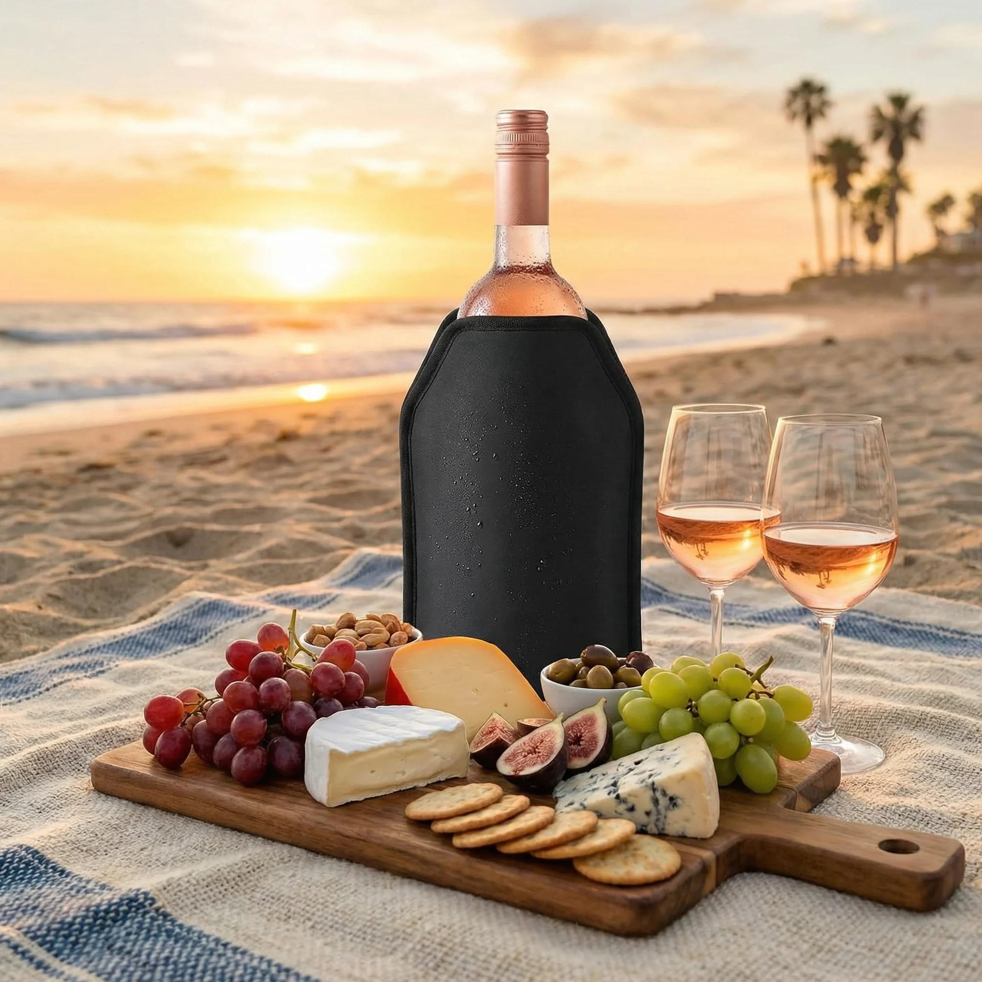 Funda Enfriadora Botellas Vino Tinto Enfriador Cerveza Manga Gel Universal