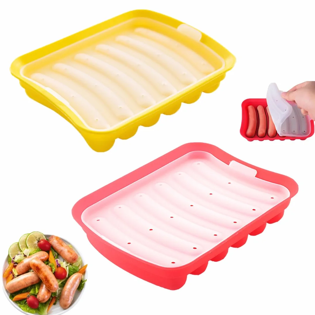 Molde de Silicona Para Perros Calientes y Salchicha - Decoración Hot Dog, Perrito Caliente, Jamón