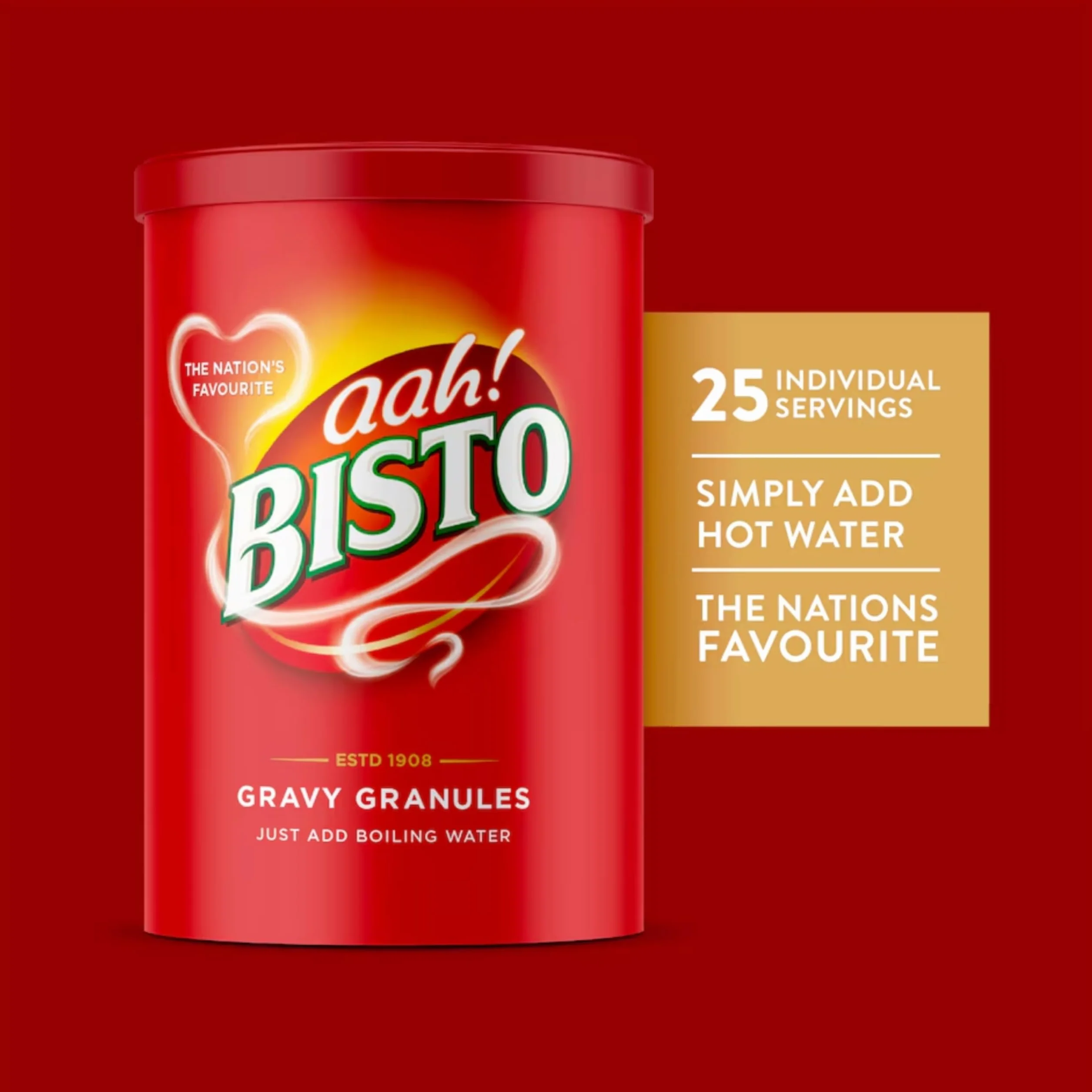 Bisto Gravy Granules 190g Salsa Inglesa Instantánea para Carne Gravy Británica Tradicional