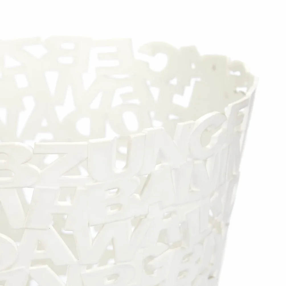 Balvi Papelera Letters Color Blanco Plástico 30cm