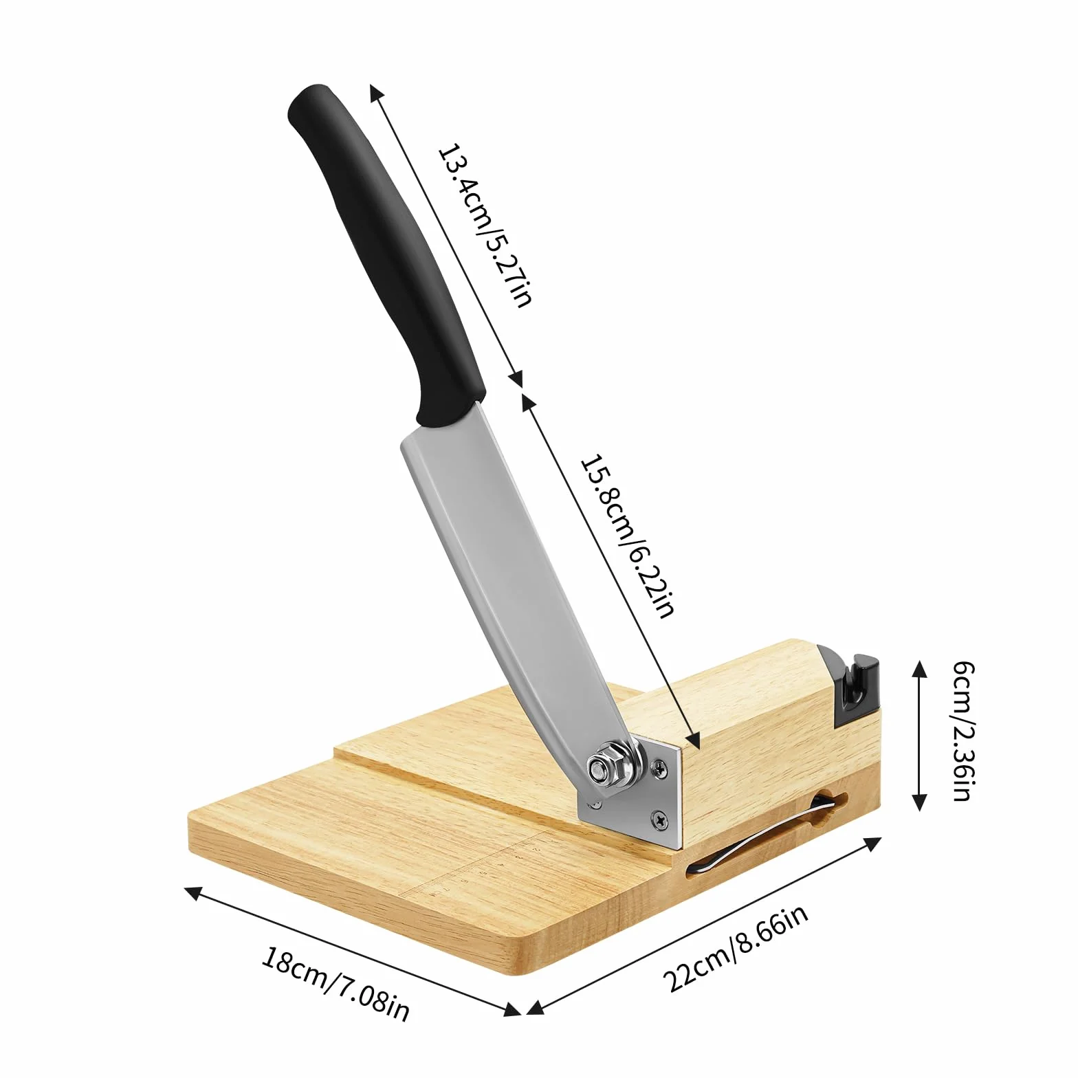 Cortador de Cocina Manual de Carne con Tabla de Roble GHJ-0917