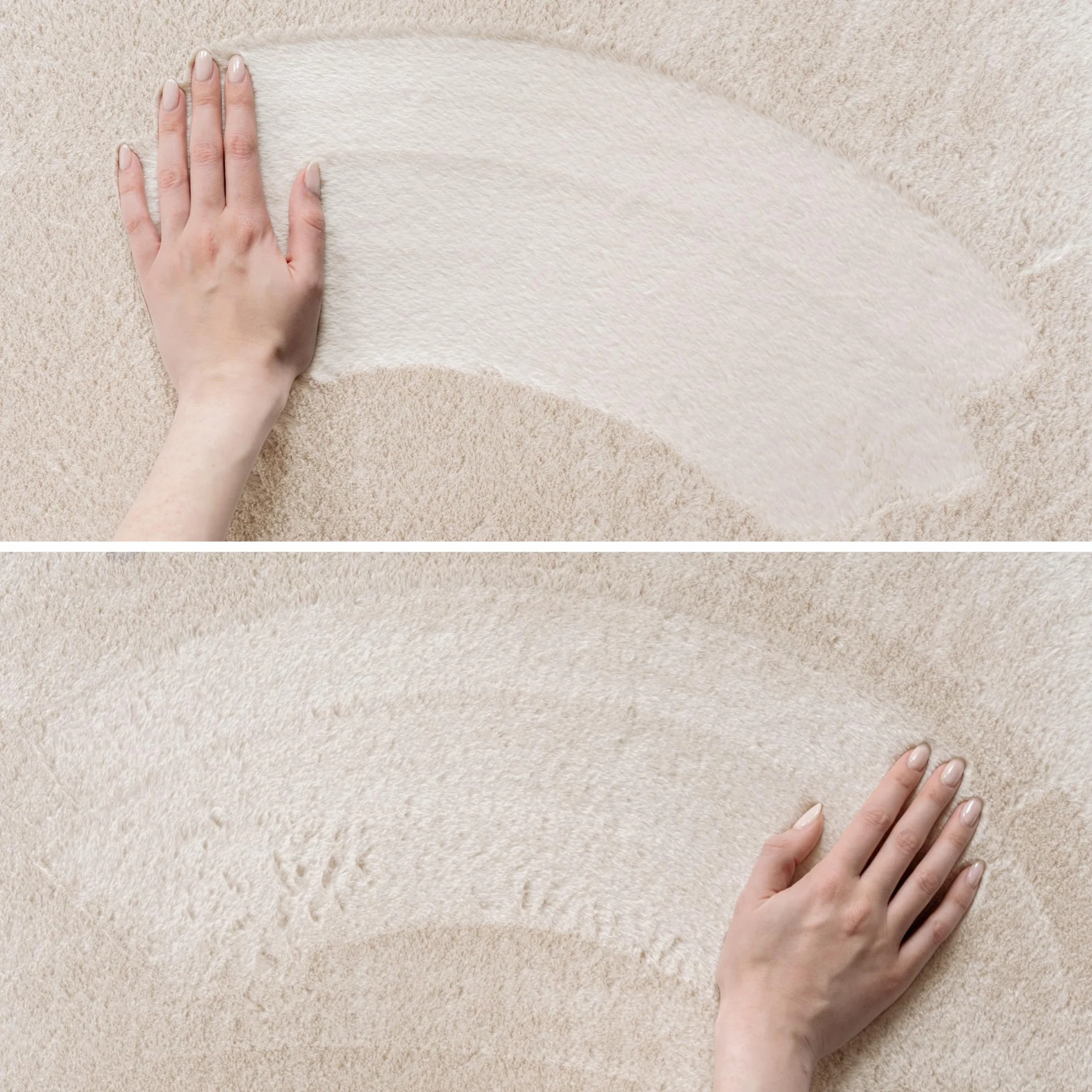 SIMPEX Alfombra Ivory 240x340 cm Alfombra Lavable de Pelo Corto, Antideslizante y Suave, Diseño Monocromático Moderno para Sala, Dormitorio, Cocina y Habitación Infantil