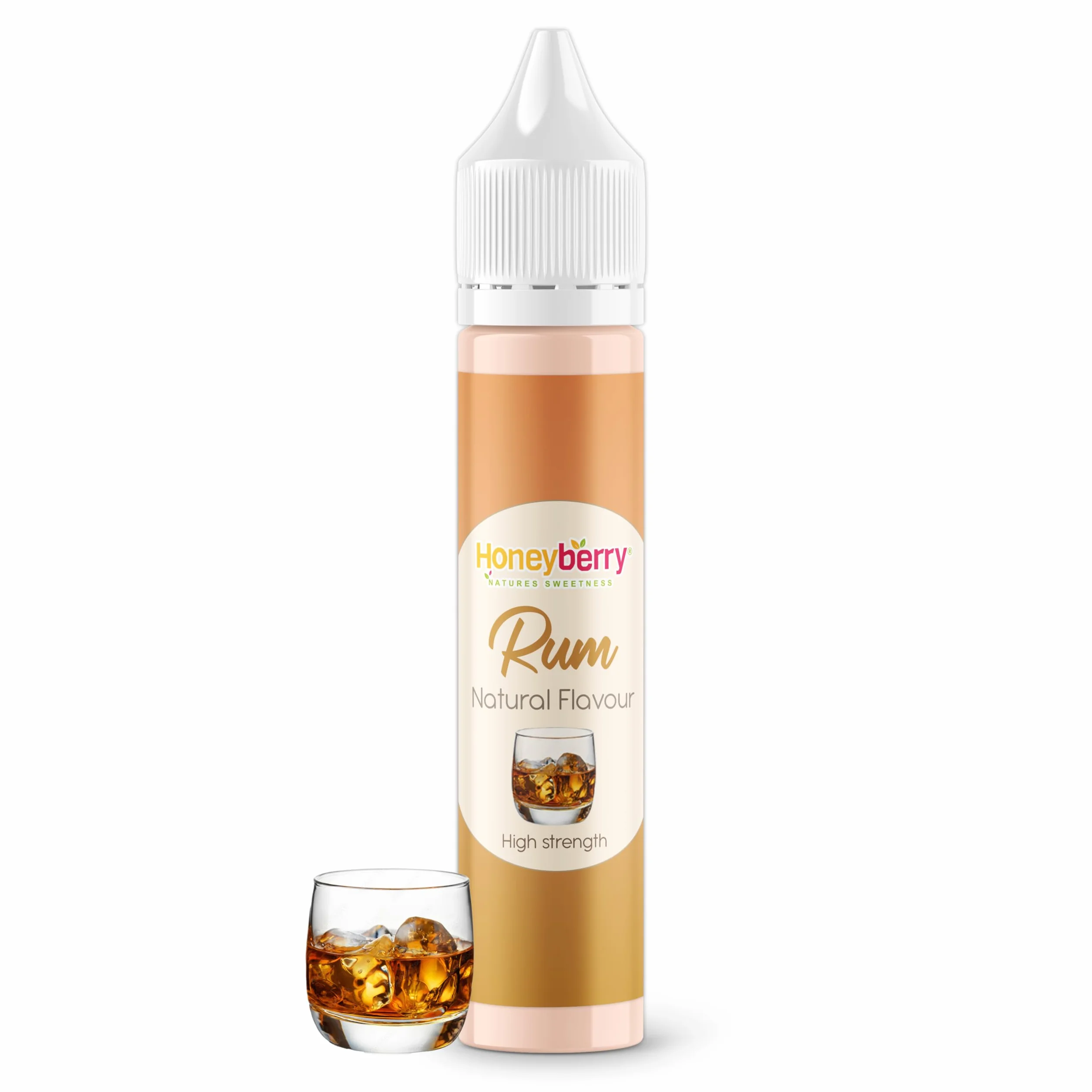 HONEYBERRY Aroma Natural Alimentario Esencia Líquida Concentrada para Repostería 30ml Ron